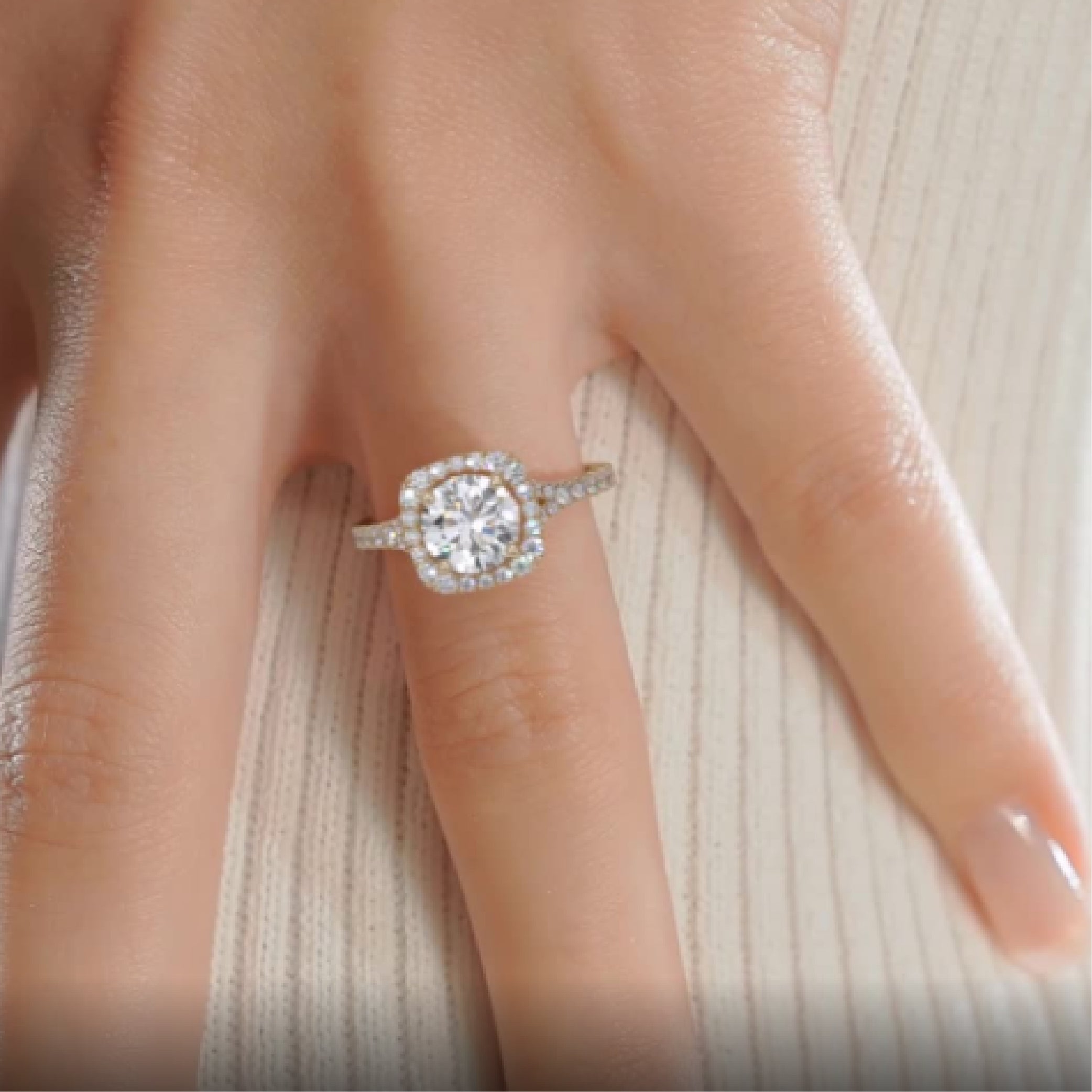 Addison Diamond Engagement Ring -18K Yellow Gold、mySite、hinf8tx79