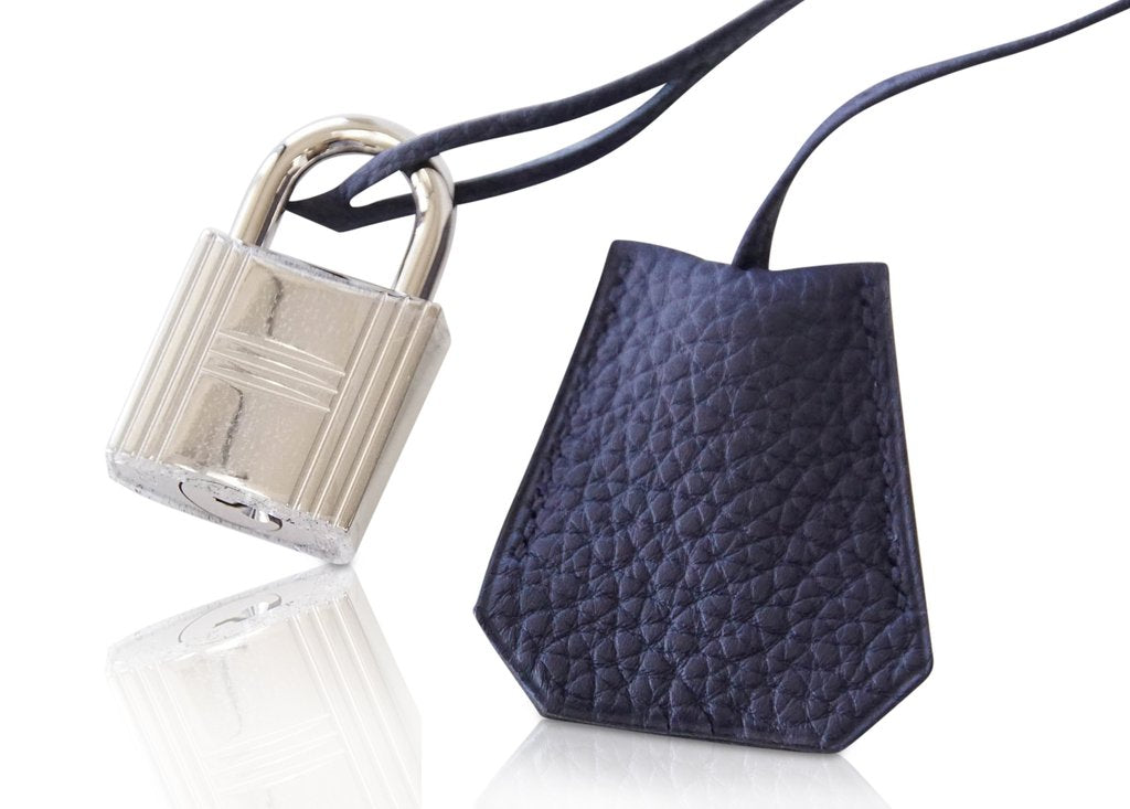 Hermès Birkin 40 HAC Gris Wool Blue Togo PHW Bag、mySite、garminoutage.com