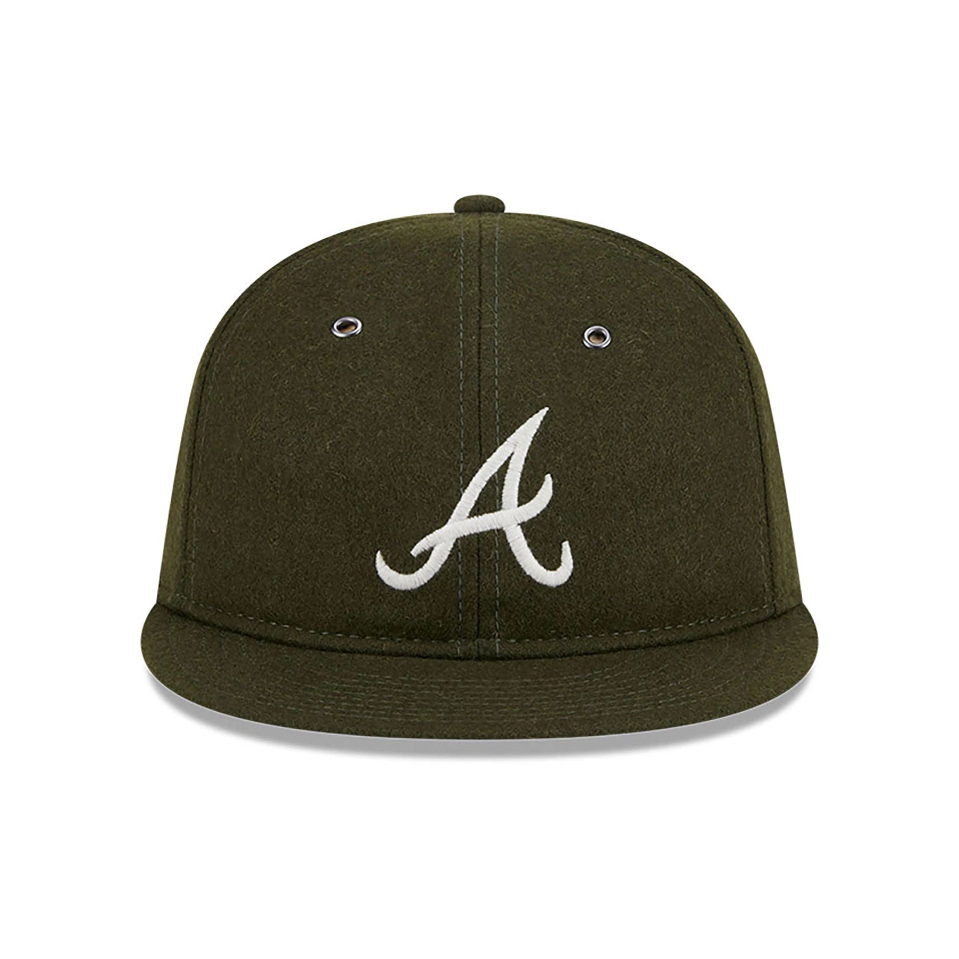 Atlanta Braves Wool Green Retro Crown 59FIFTY Fitted Cap、mySite、vikingsvslions
