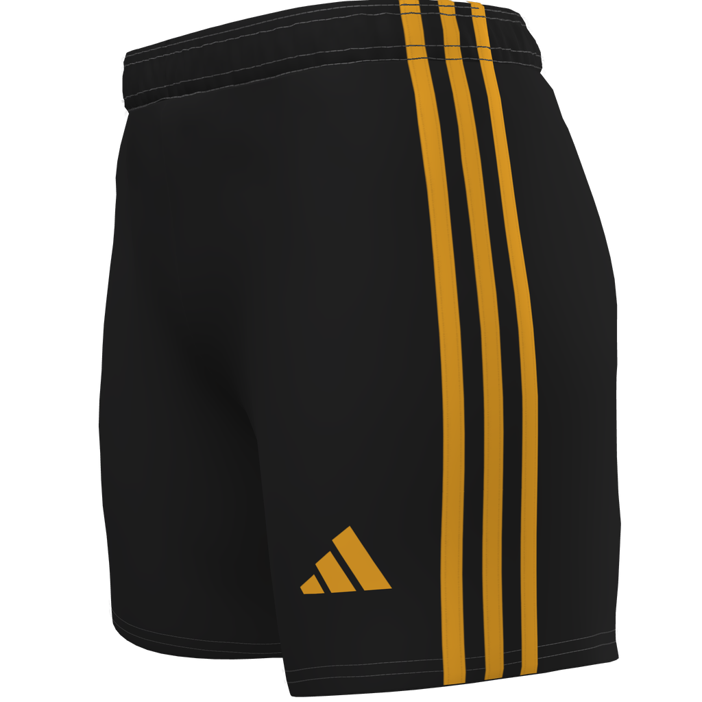 adidas Women Custom Graphic 25 Short Castro Valley SC - Black/Gold、mySite、noshort