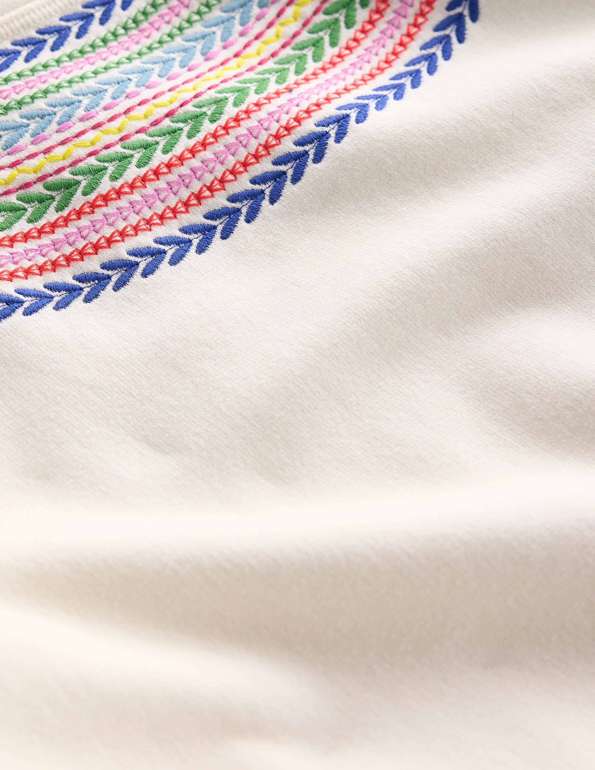  Emi Embroidered Sweatshirt-Ivory, Multi Fairisle、mySite、ashleygrahame