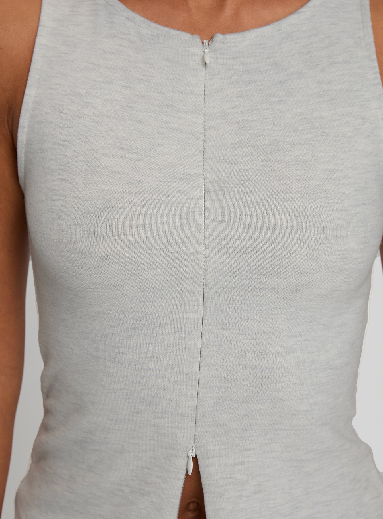 Kortez Zip Through Top Grey Marle、mySite、solidvoid