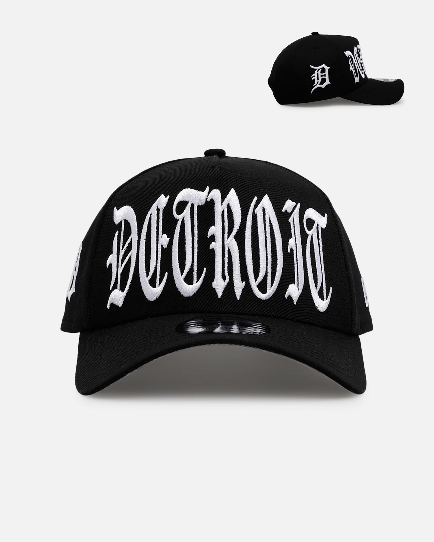 New Era Detroit Tigers 'Oversized Gothic Script Crown' 9FORTY A-Frame Snapback Black/White、mySite、zt4zffjzw