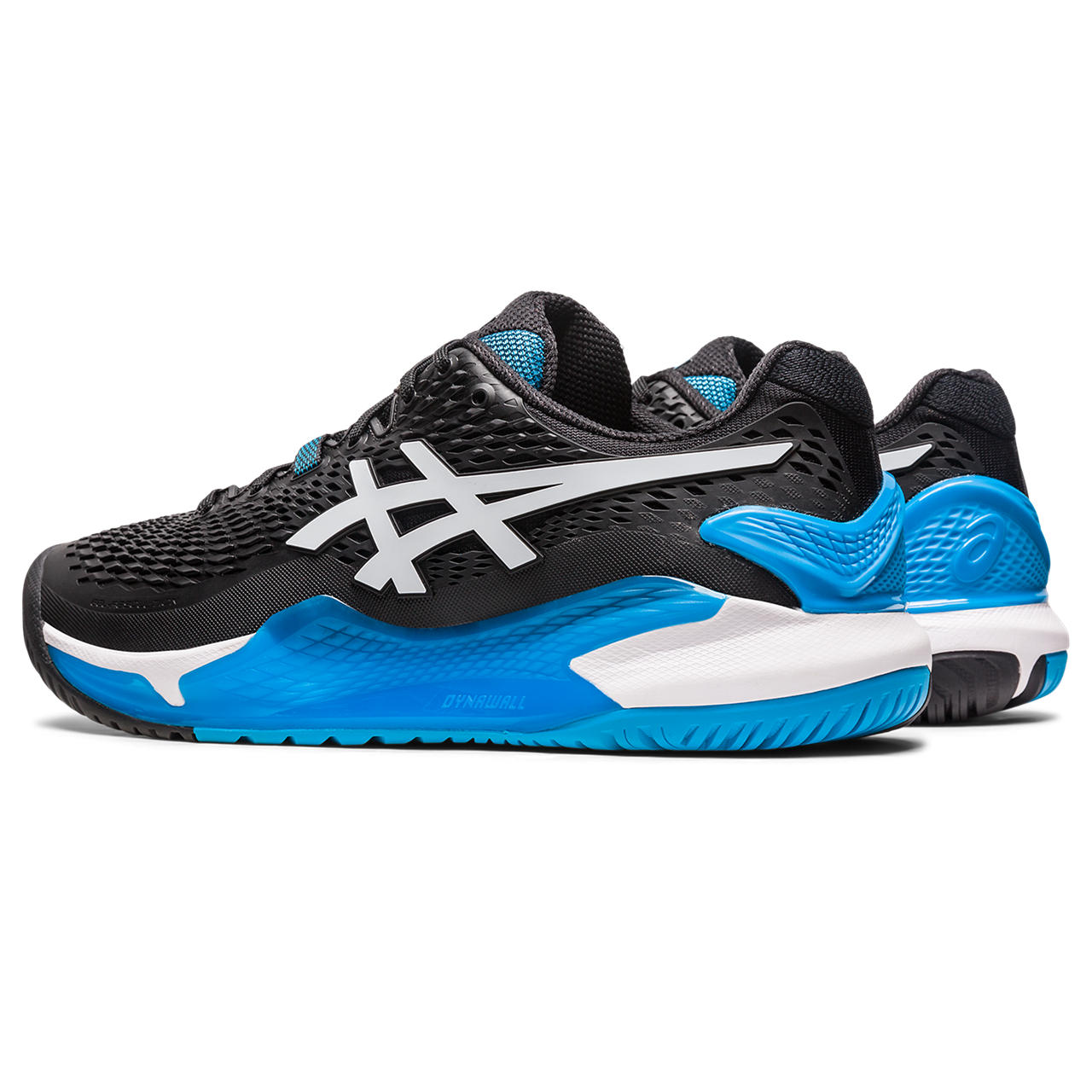Asics Gel Resolution 9 Men's Tennis Shoe (Black/Blue)