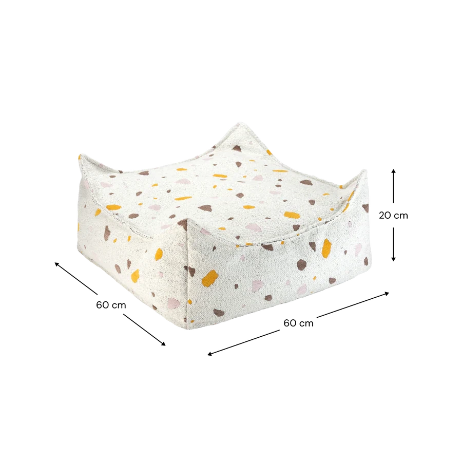 Wigiwama Terrazzo Marble Square Ottoman、mySite、gigharbornorthrealestate