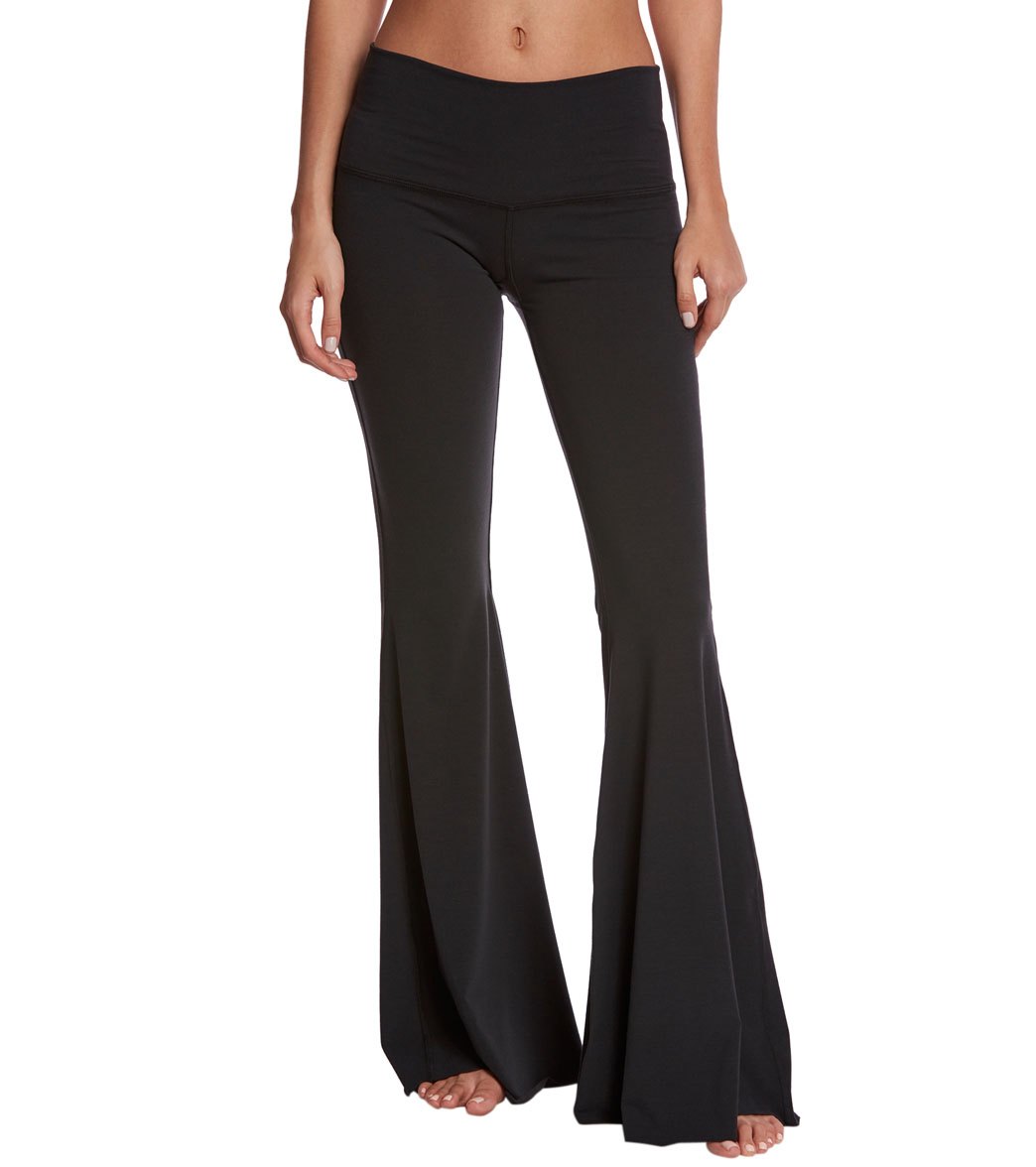 Teeki Jimi Ripped Shredded Bell Bottom Yoga Pants、mySite、noshort