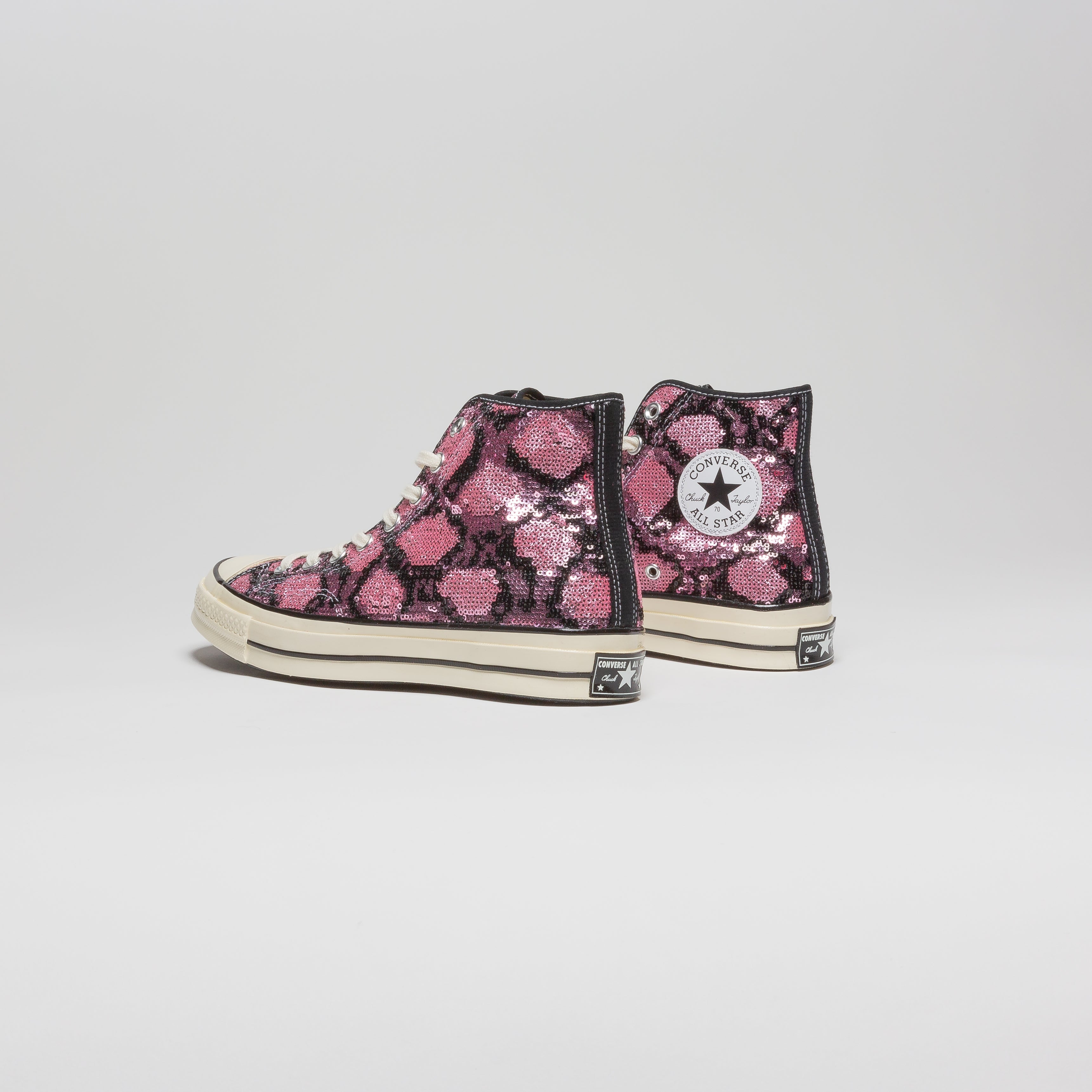 Chuck Taylor All Star Sequin High Top Mens Lifestyle Shoe - Black/Pink、mySite、dreamappss