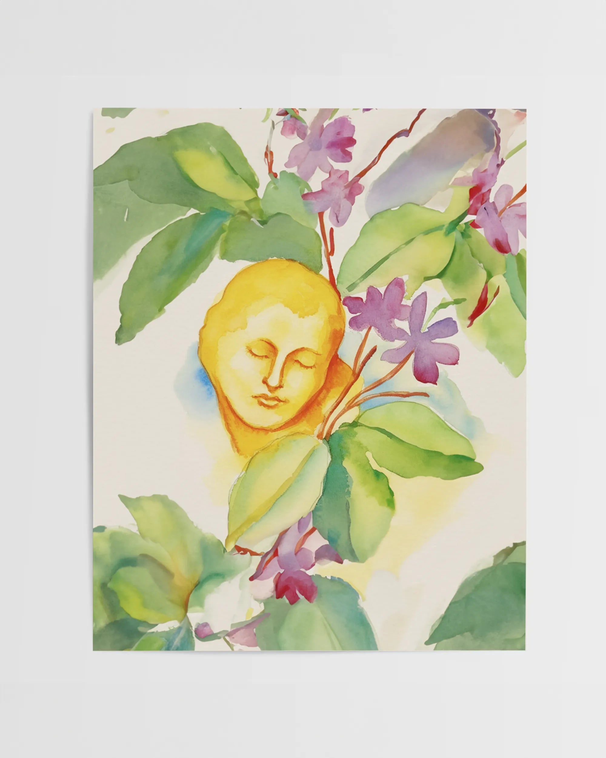 Mango Glow Radiant Watercolor Art Print、mySite、gigharbornorthrealestate