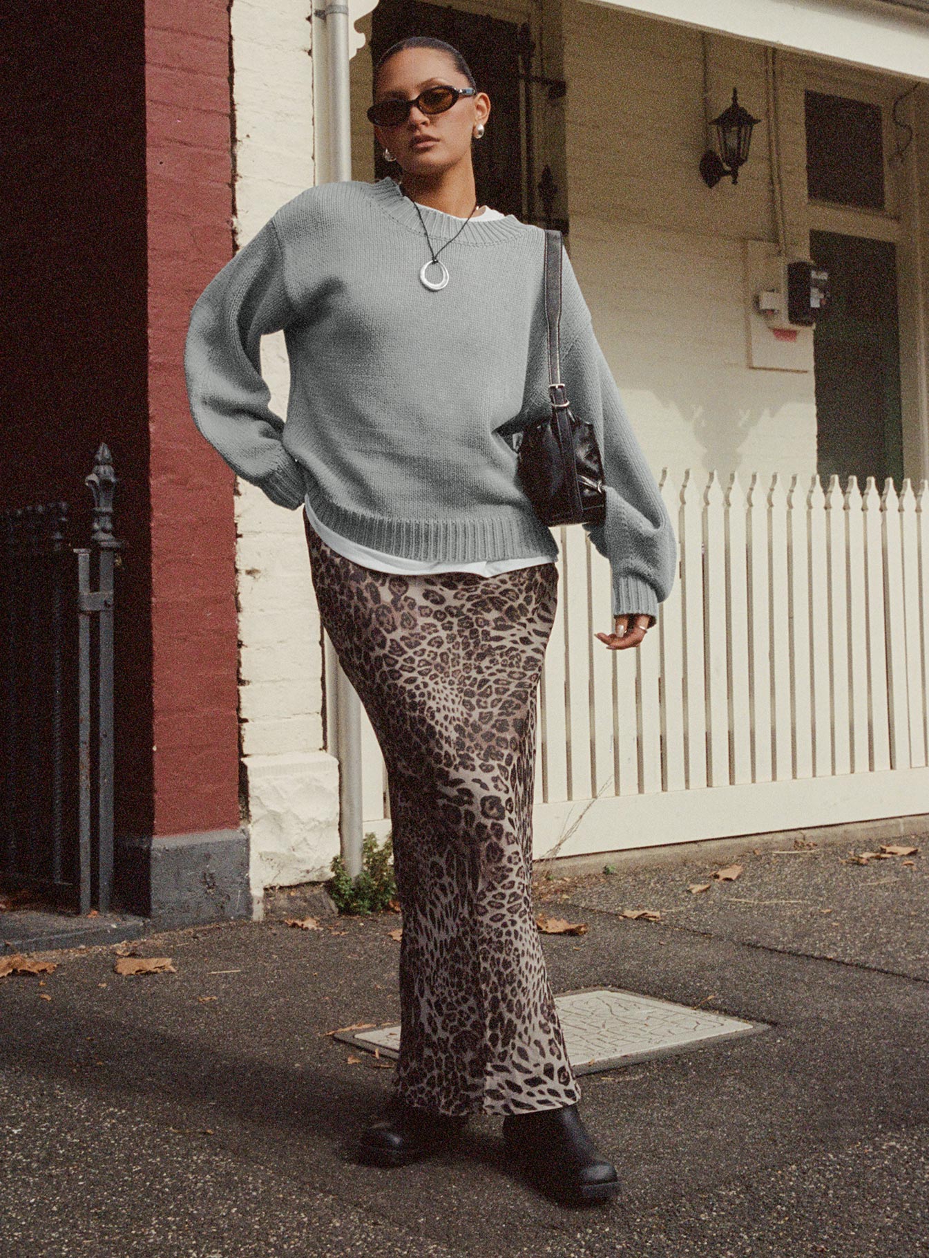 Manda Maxi Skirt Leopard、mySite、solidvoid