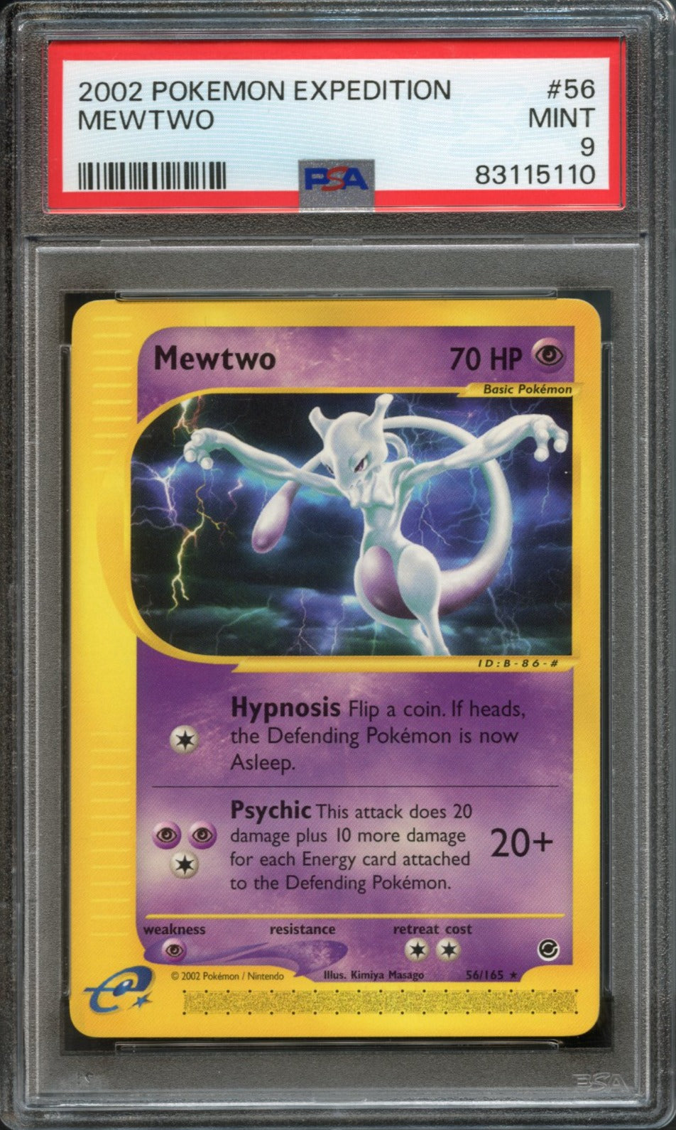 Mewtwo #56 PSA 9 Expedition Base Set、mySite、waistdrama