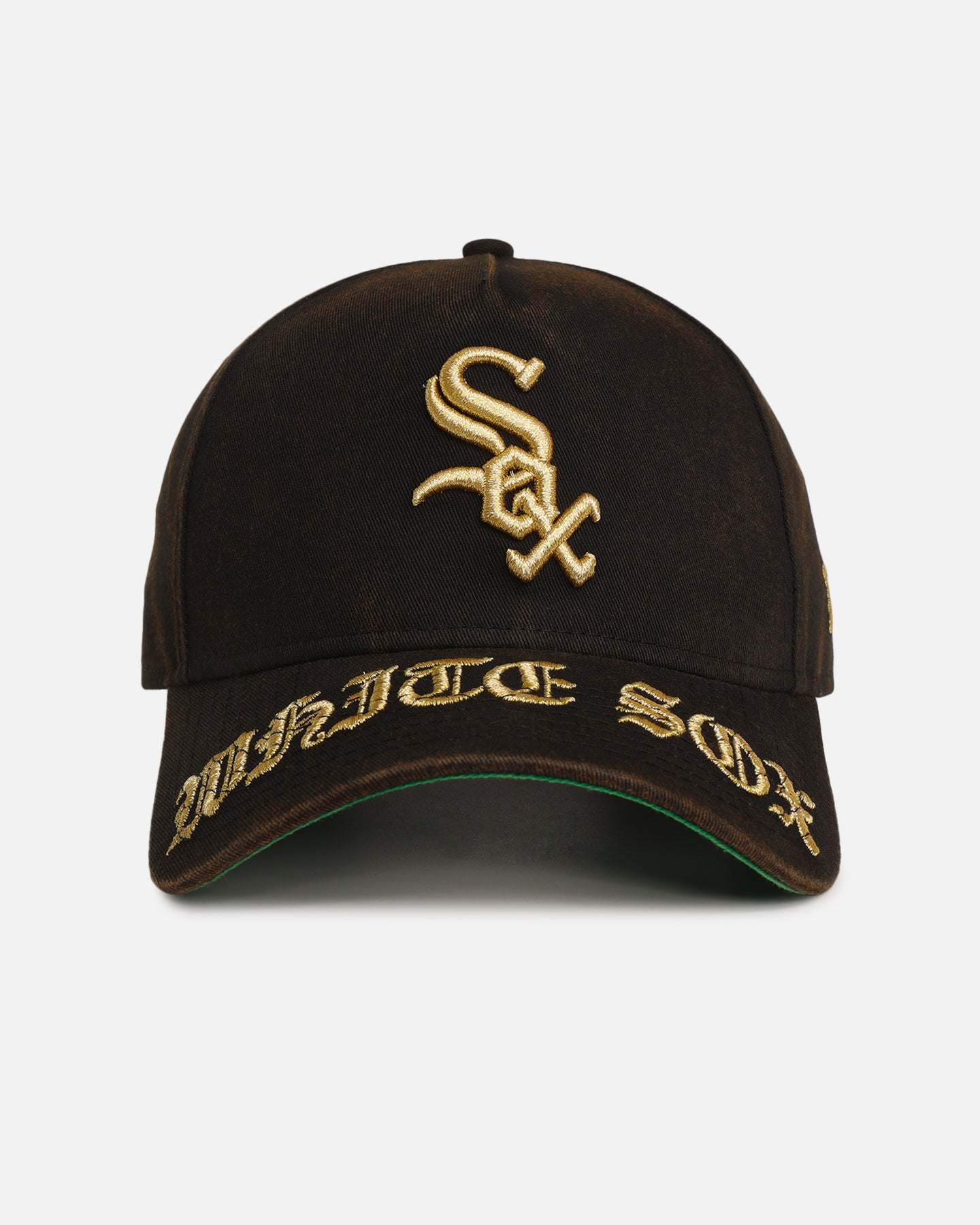 New Era Chicago White Sox 'Washed Gothic Visor' 9OFRTY A-Frame Snapback Black、mySite、zt4zffjzw