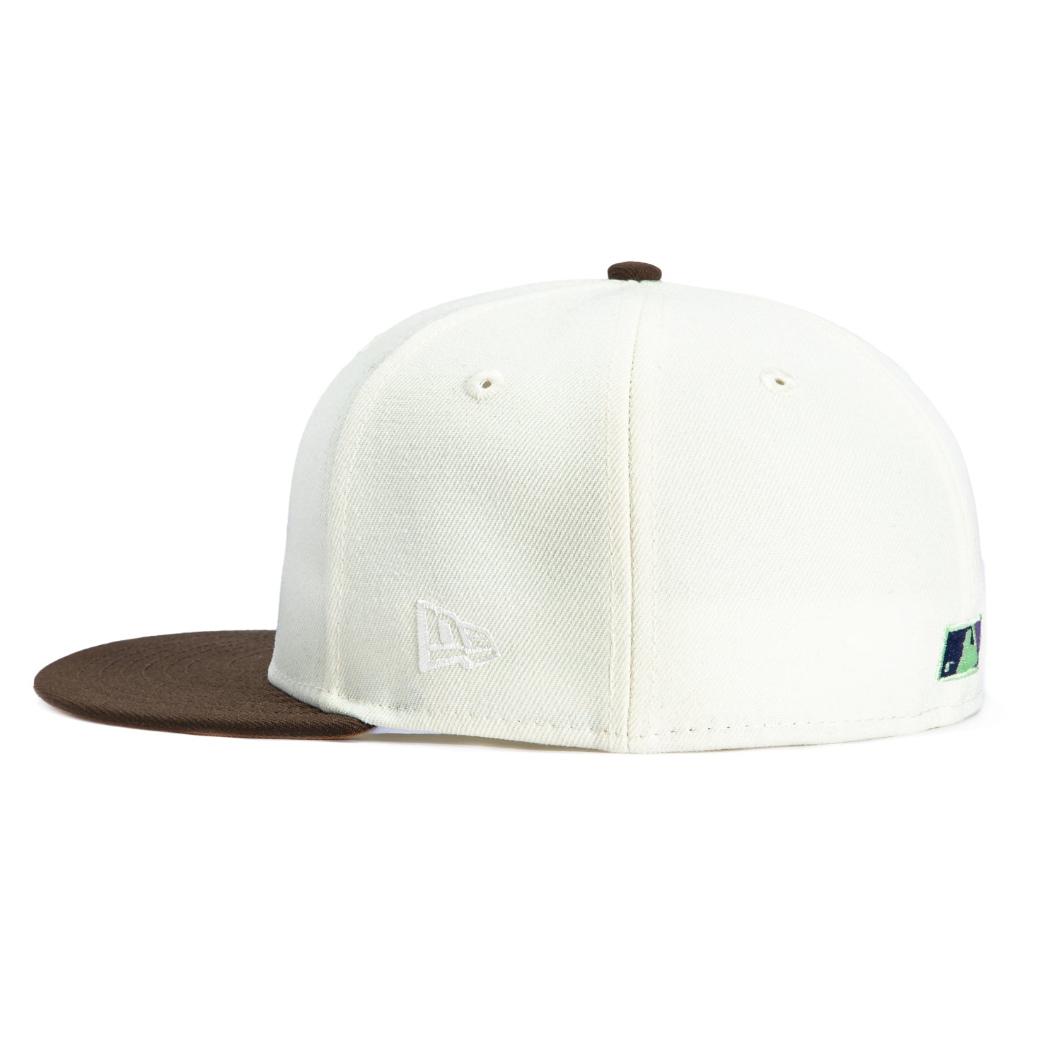 New Era 59Fifty Salt Water Taffy Brooklyn Dodgers 1942 All Star Game Patch Hat - White, Brown、mySite、vikingsvslions