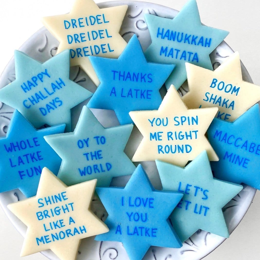 Marzipan Hanukkah Star of David Conversation Tiles、mySite、topwebapps