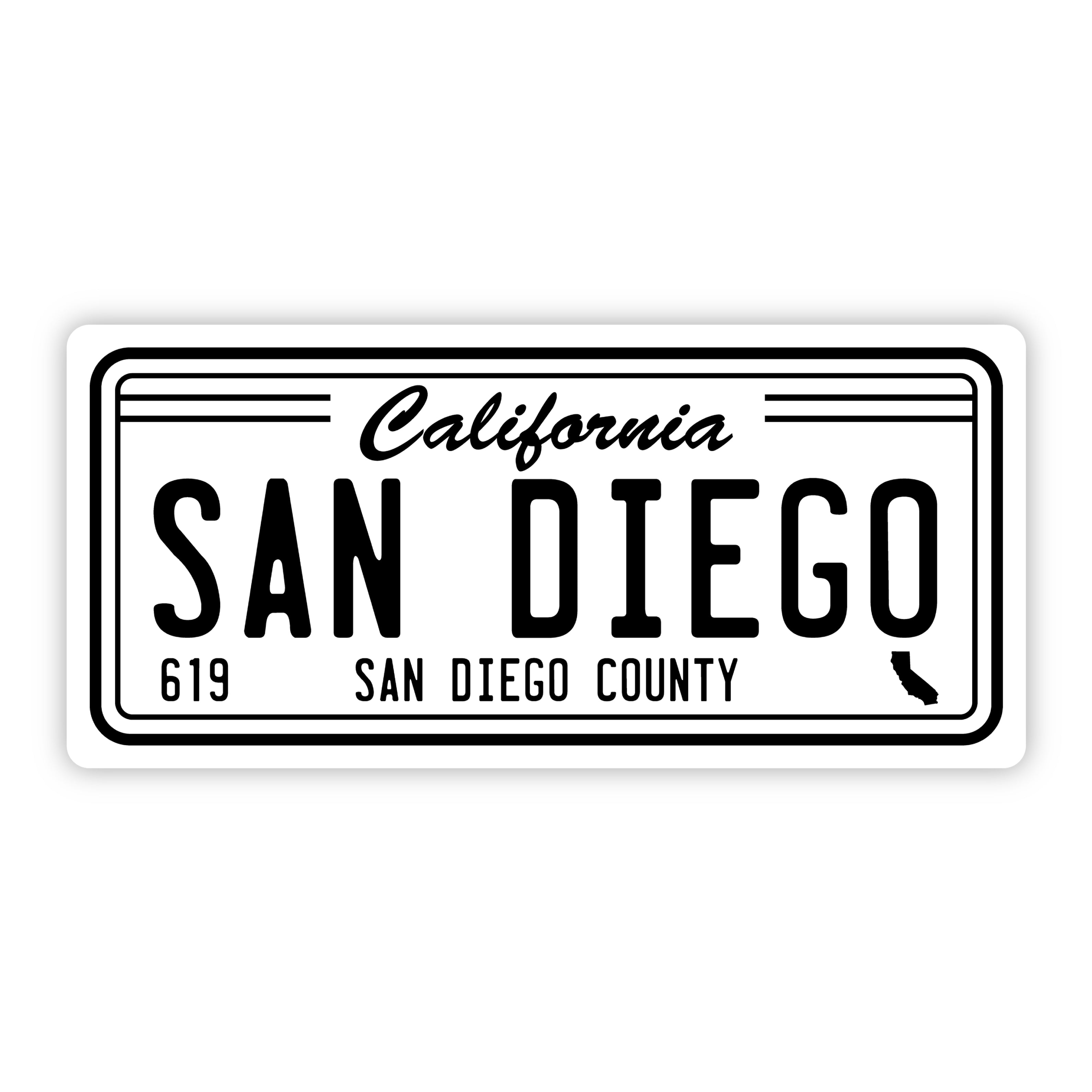  San Diego California 619 Bumper Sticker (5 inch)、mySite、ghnorth