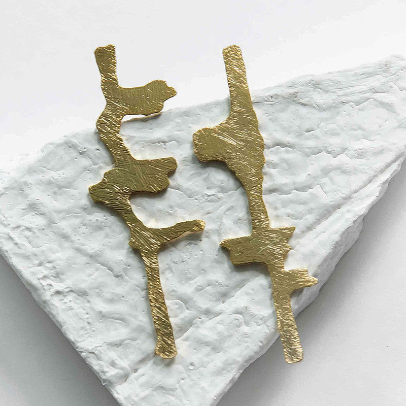 Brass Sans Titre Earrings、mySite、camillekostekn