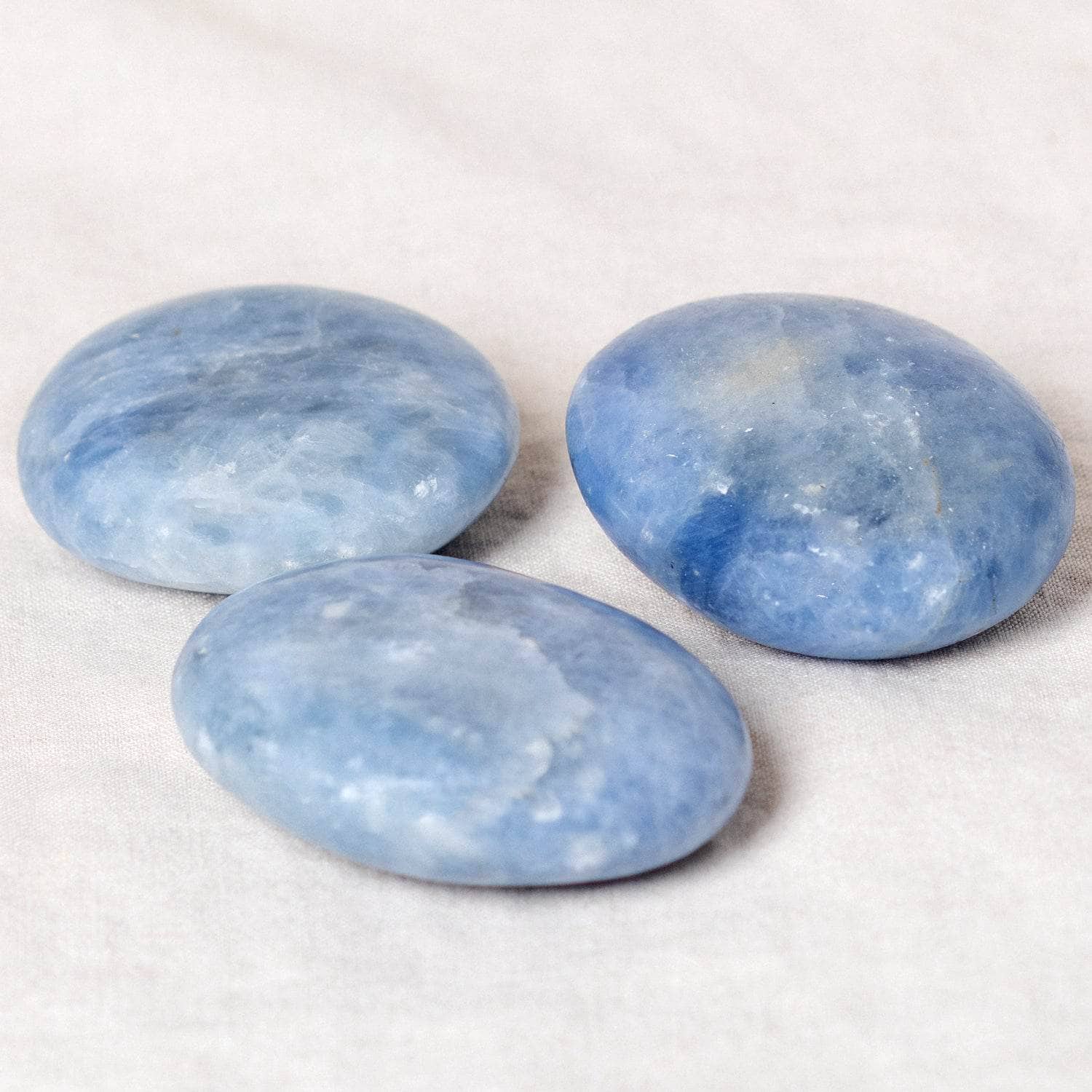 Blue Calcite Palm Stones - AAA Premium Quality、mySite、hinf8tx79