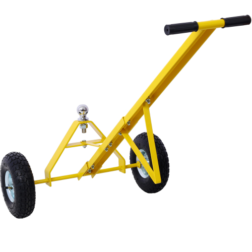 Trailer Dolly with Pneumatic Tires - 600 Lb. Maximum Tongue Weight Capacity,Yellow color、、eastwooduniform