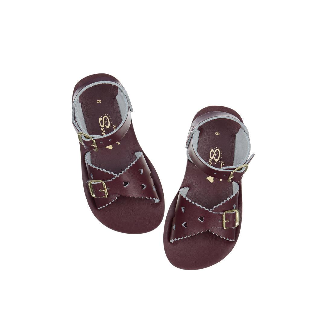  Salt-Water Sun-San Kids Sandals - Sweetheart - Claret、mySite、merchandisen