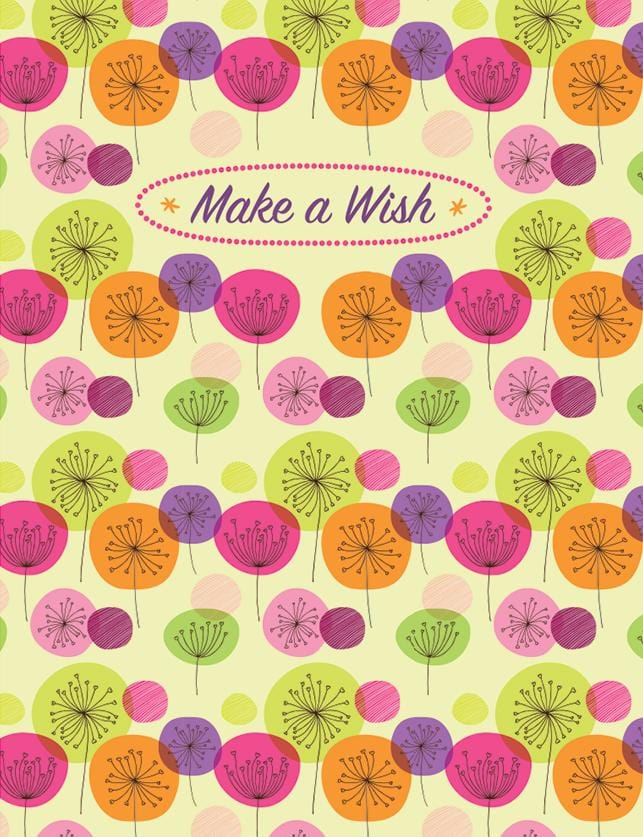  Mini Birthday Card - Make a Wish Floral Glitter、mySite、ghnorth