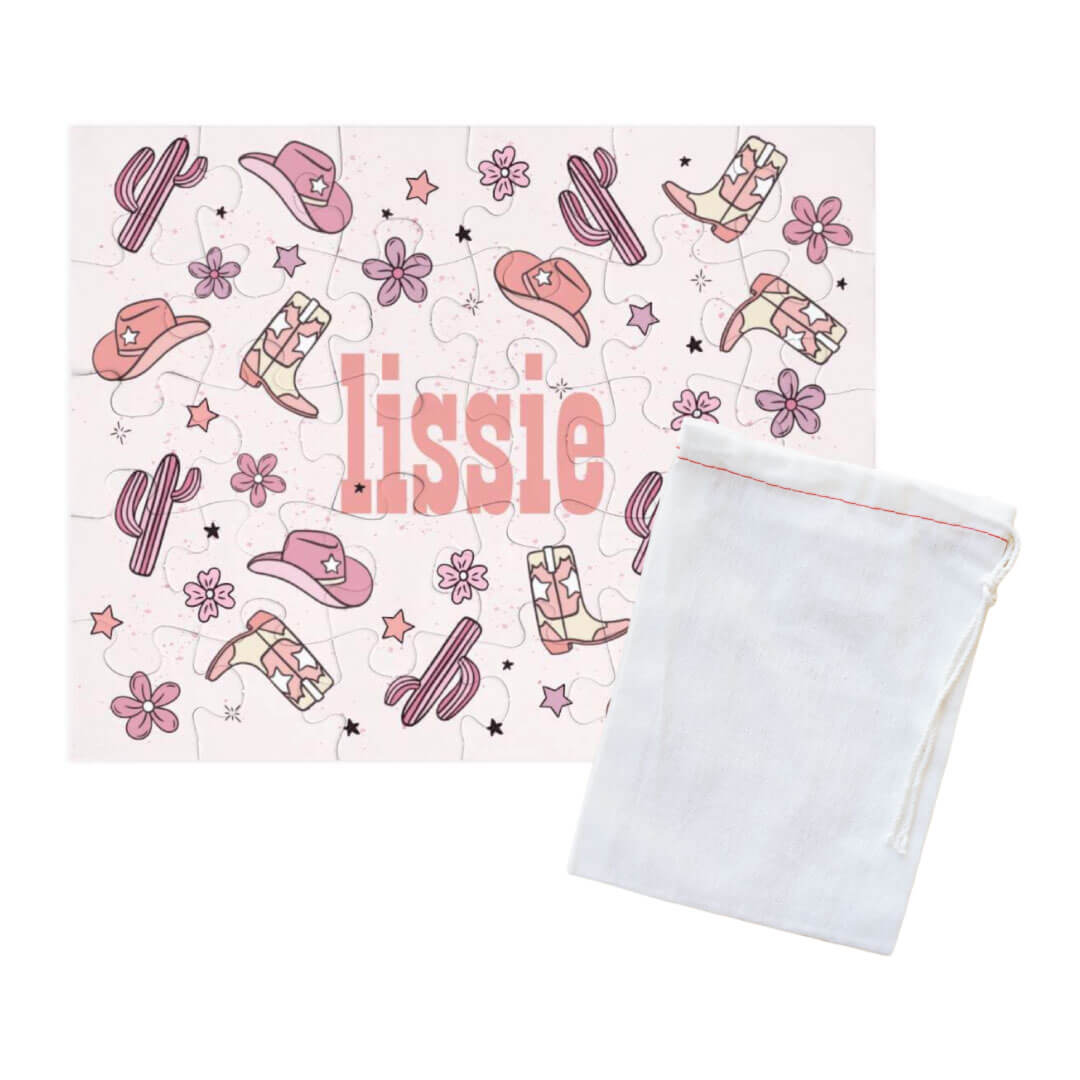  Kids Personalized 30 Piece Puzzle | Buckaroo Cowgirl、mySite、layawaytickets