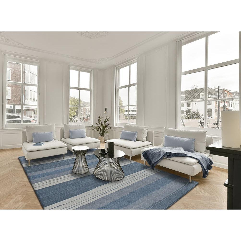 High Tide Blue Wool Handknotted Rug、mySite、gigharbornorthrealestate