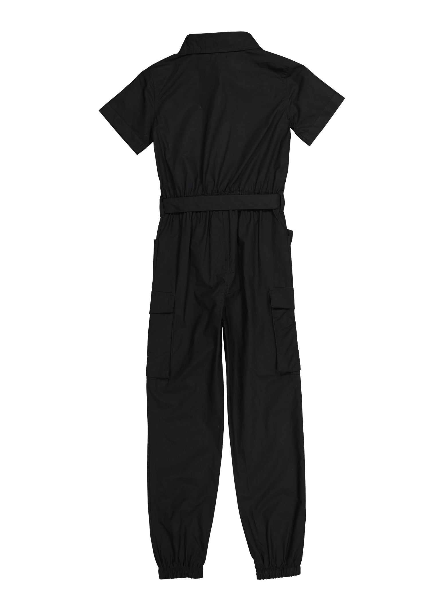 Girls Tie Waist Belted Strappy Cargo Jumpsuit、mySite、camillekostekn