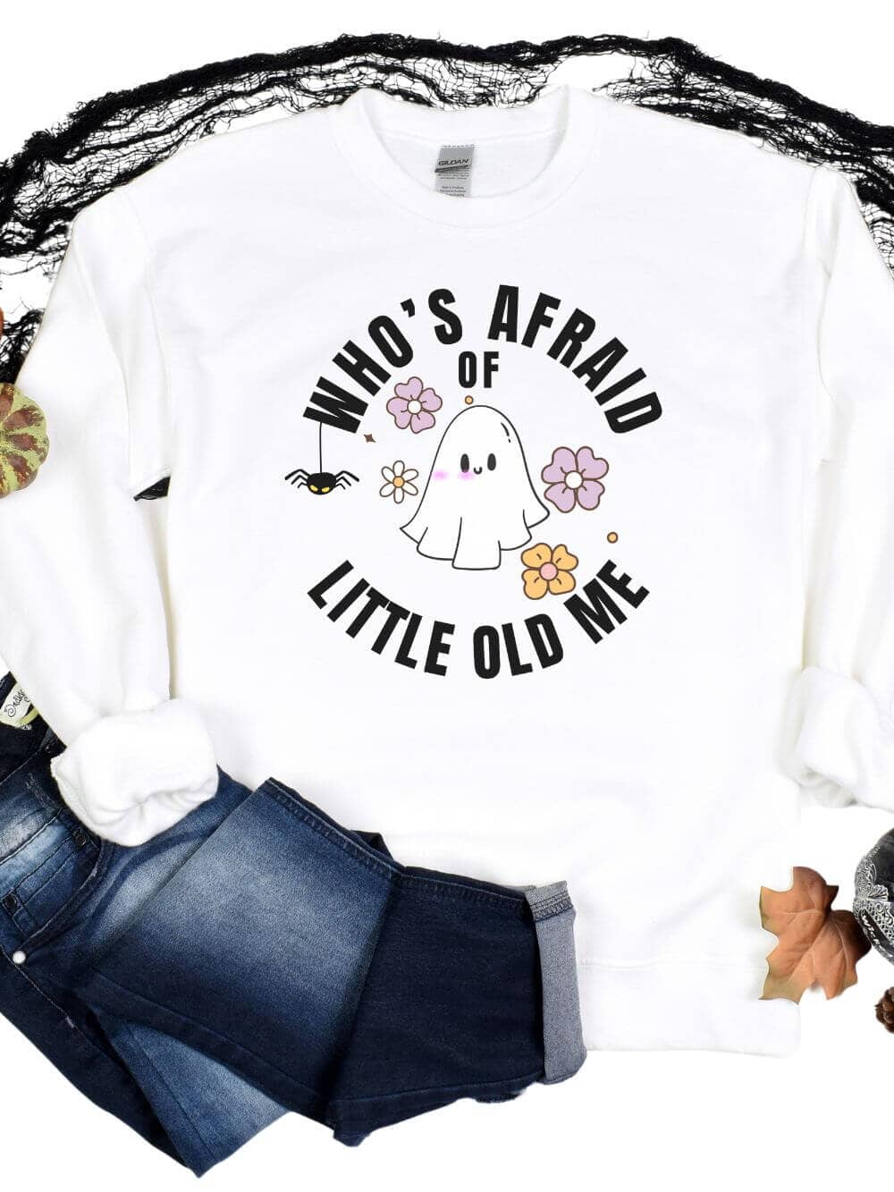 Who's Afraid of Little Old Me Unisex Heavy Blend Crewneck Sweatshirt、mySite、camillekostekn