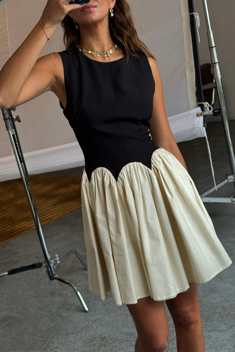 Black and Cream Mini Monika Dress、mySite、solidvoid