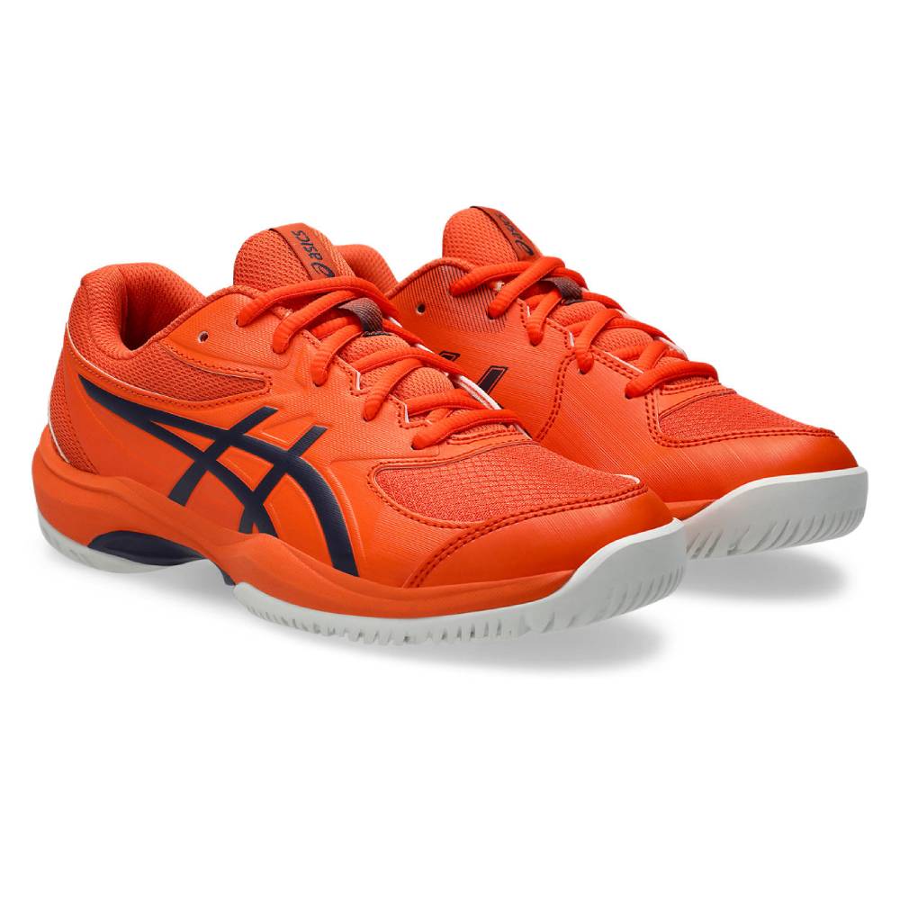 Asics Gel Game GS Junior Tennis Shoe (Nova Orange/Indigo Fog)