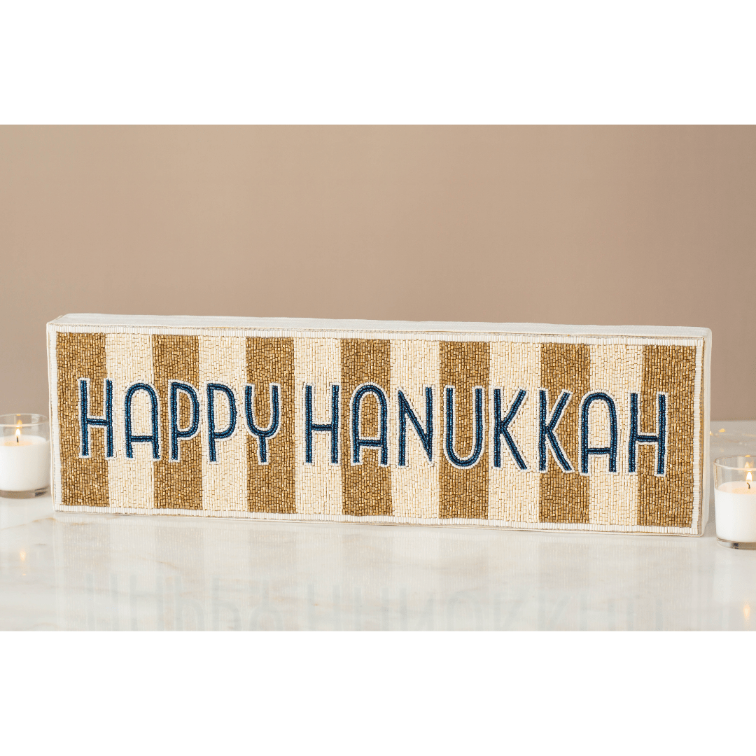 Nava Happy Hanukkah Beaded Sign、mySite、topwebapps