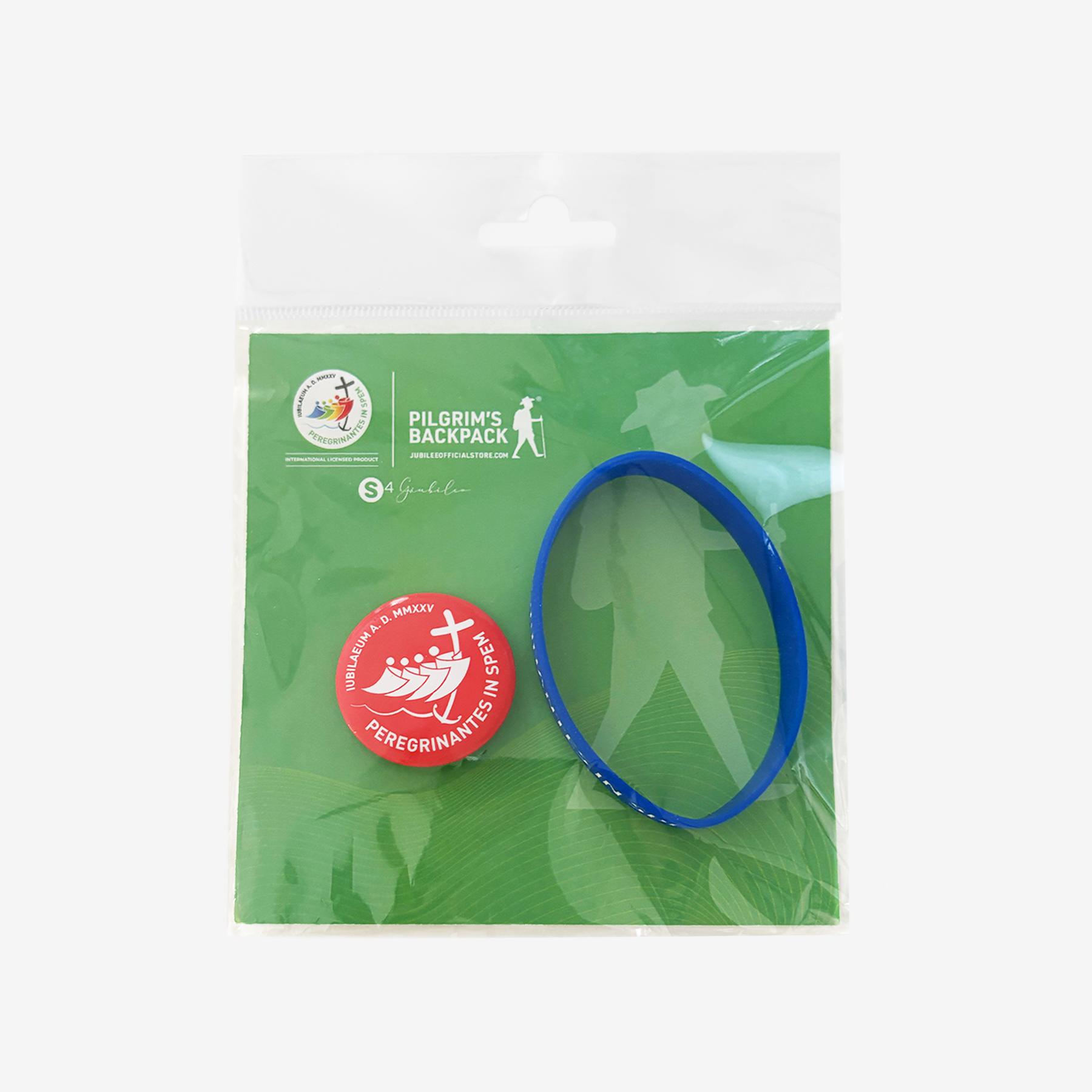 KIT 2 PEZZI - BRACCIALETTO + SPILLA GIUBILEO 2025、mySite、topwebapps