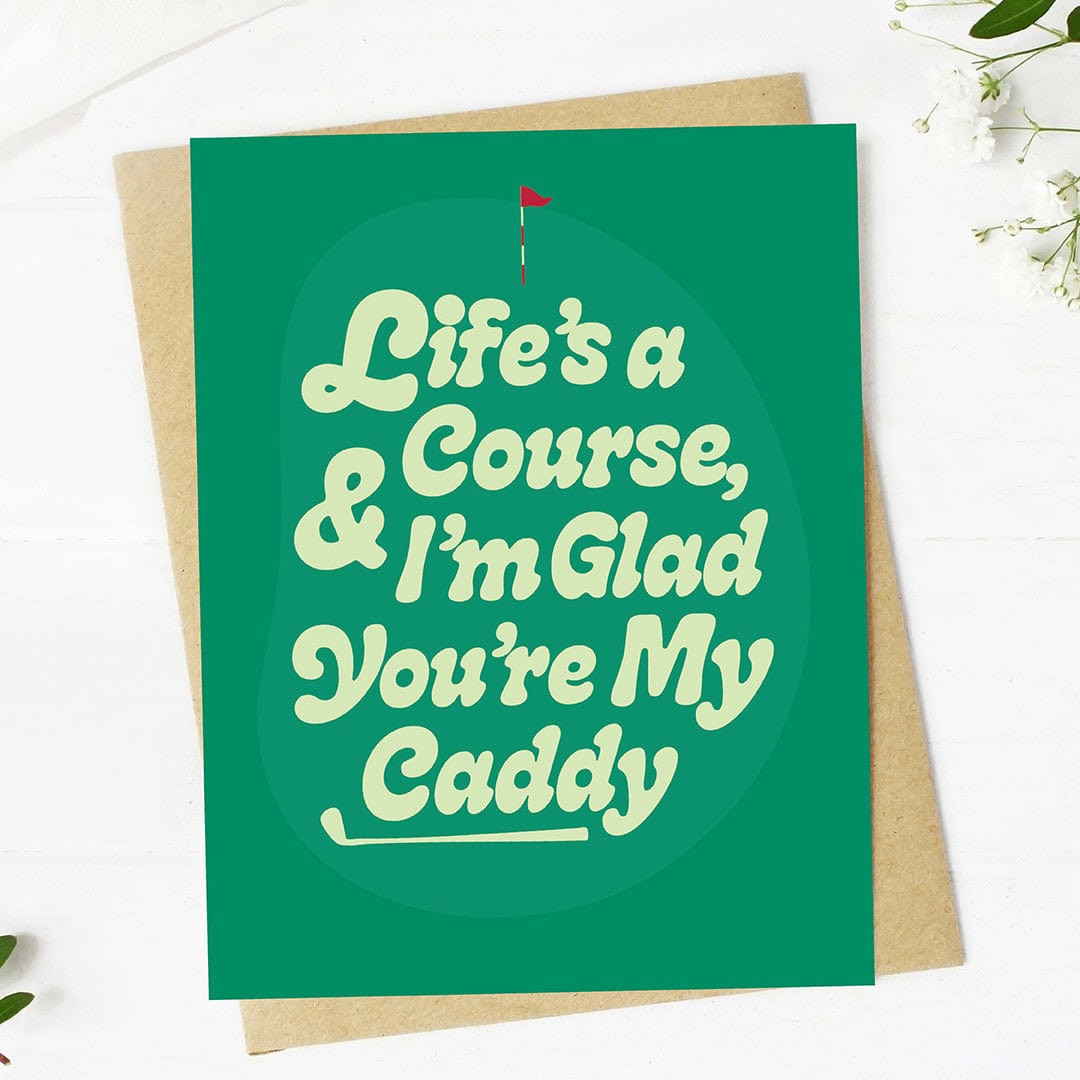  I'm glad you're my caddy Golf Greeting Card、mySite、elrpsem3k