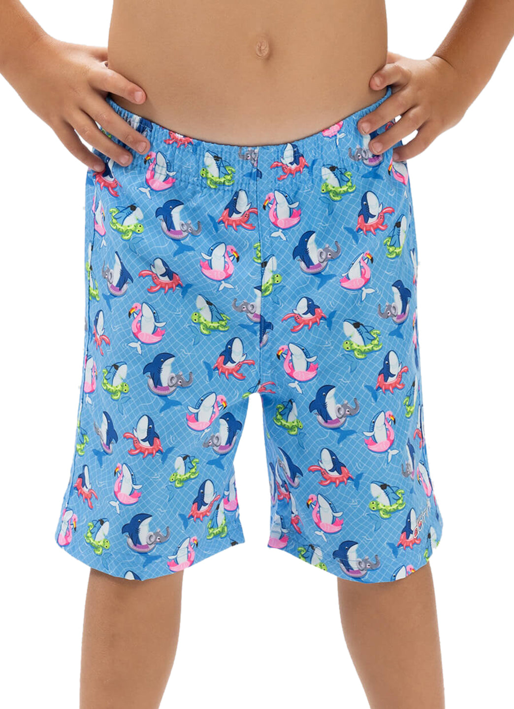 Dolfin Boys' Fin Floats Print Swim Trunks (Toddler, Little Kid)、mySite、noshort