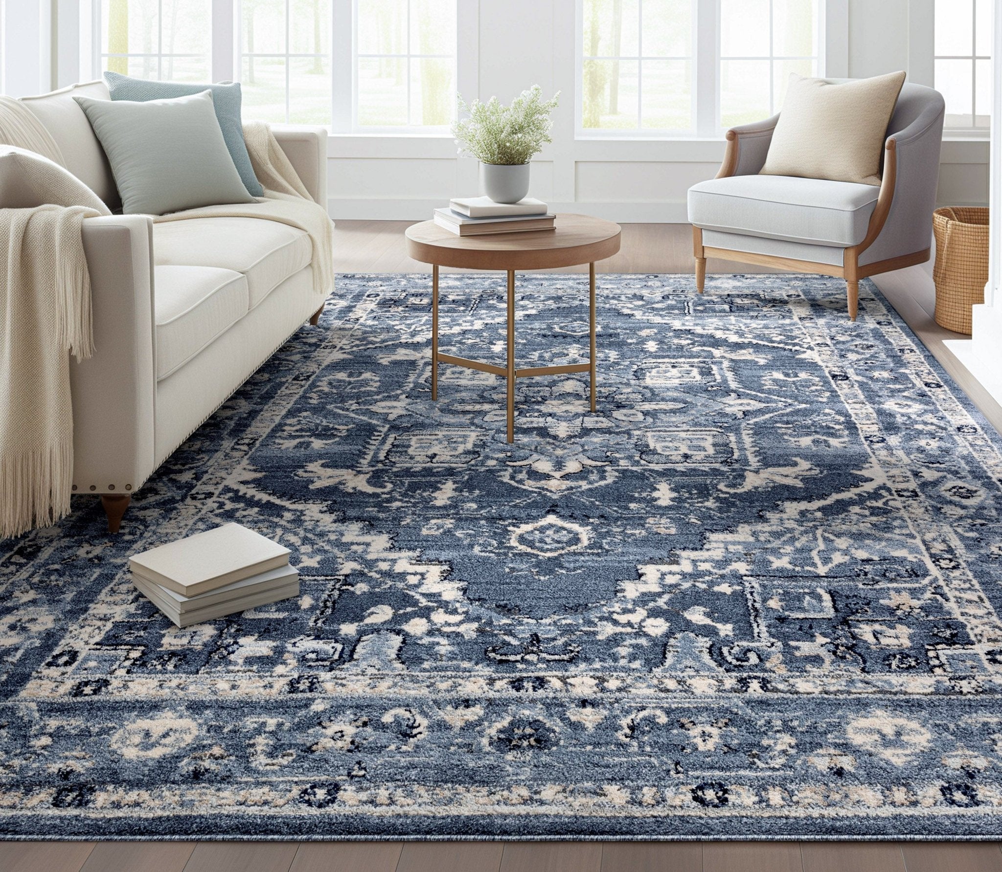 Camilla Vintage Medallion Oriental Rug For Living Room, Bedroom, and Dining Room、mySite、gigharbornorthrealestate