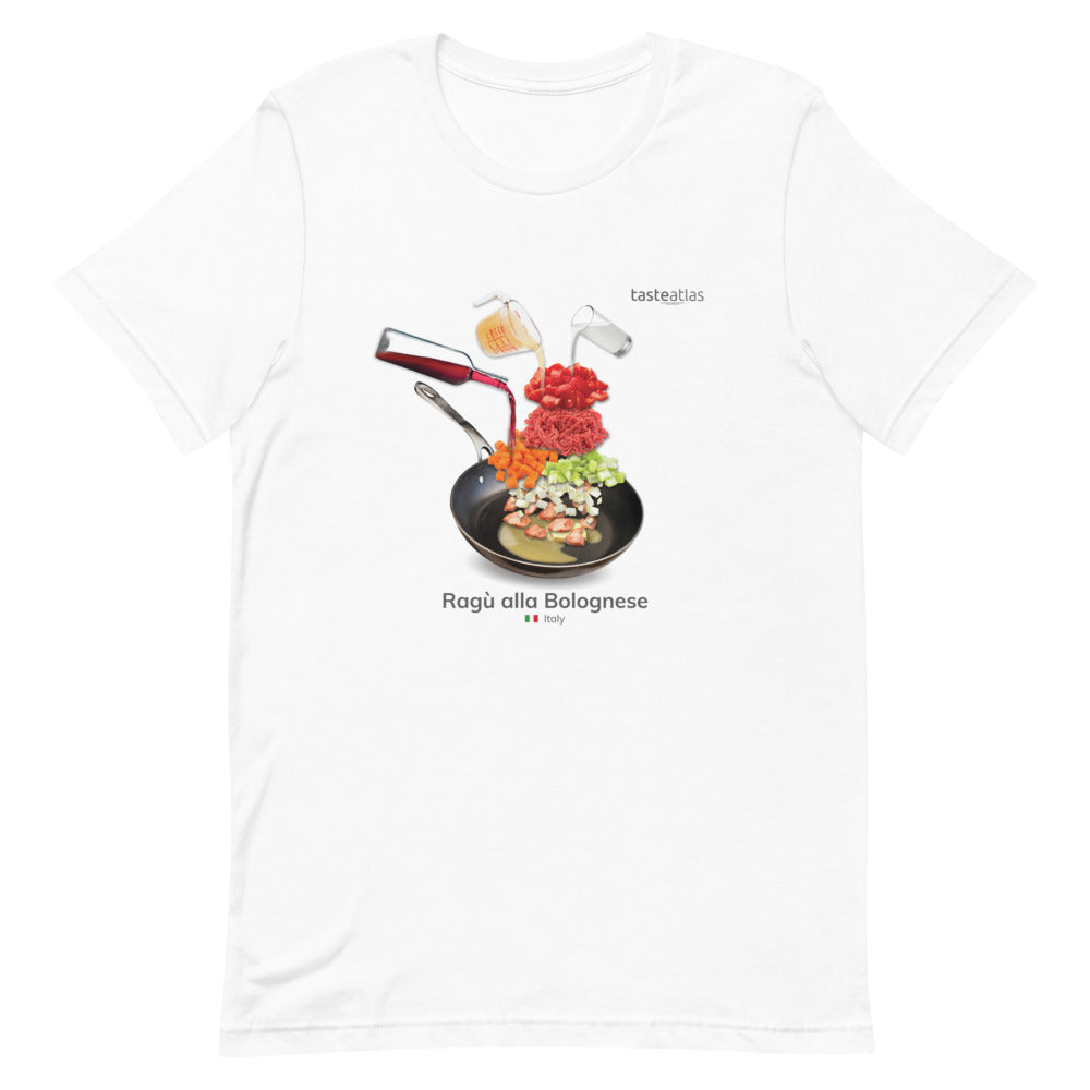Ragù alla Bolognese Short-Sleeve Unisex T-Shirt、mySite、camillekostekn
