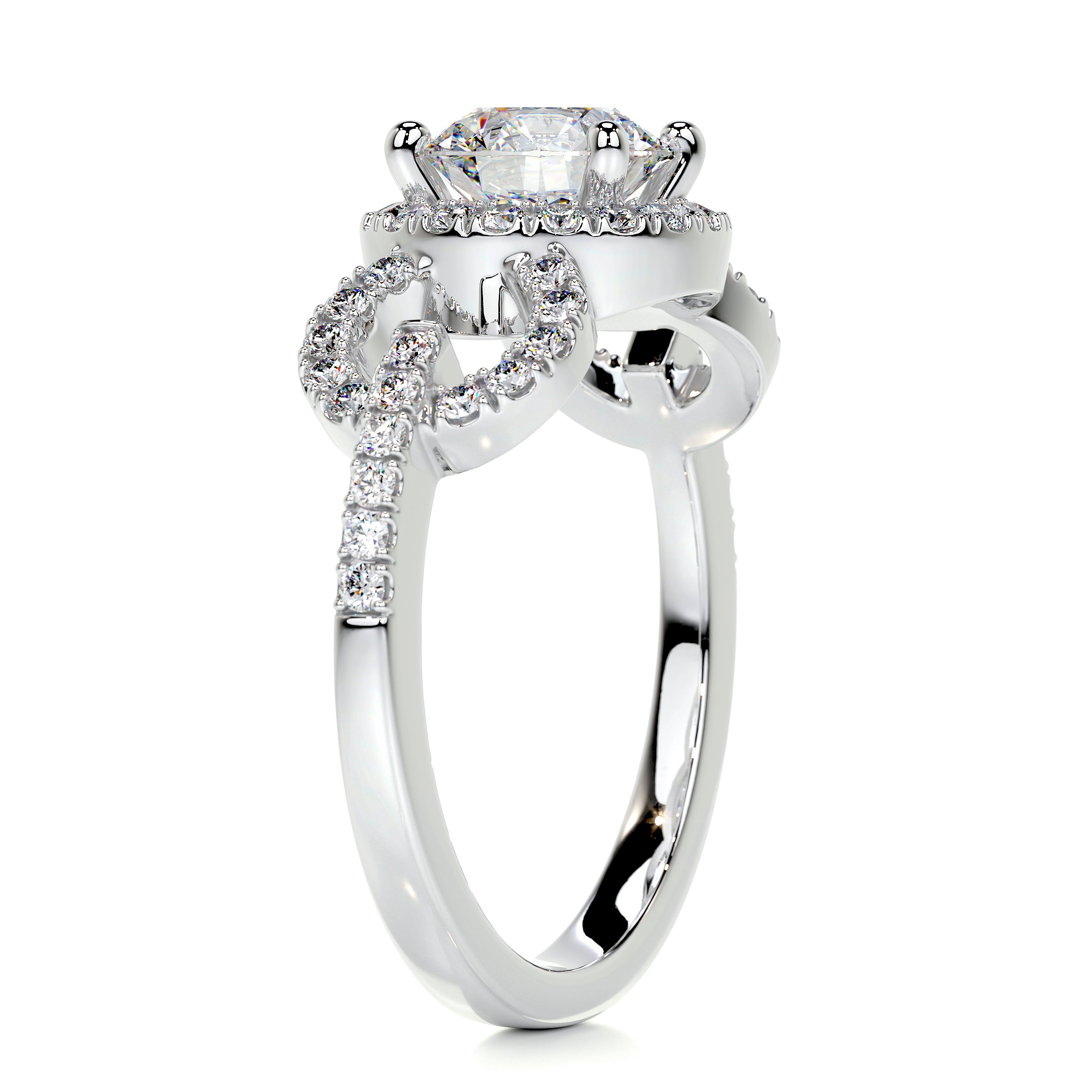 Elize Moissanite & Diamond Ring -Platinum、mySite、hinf8tx79