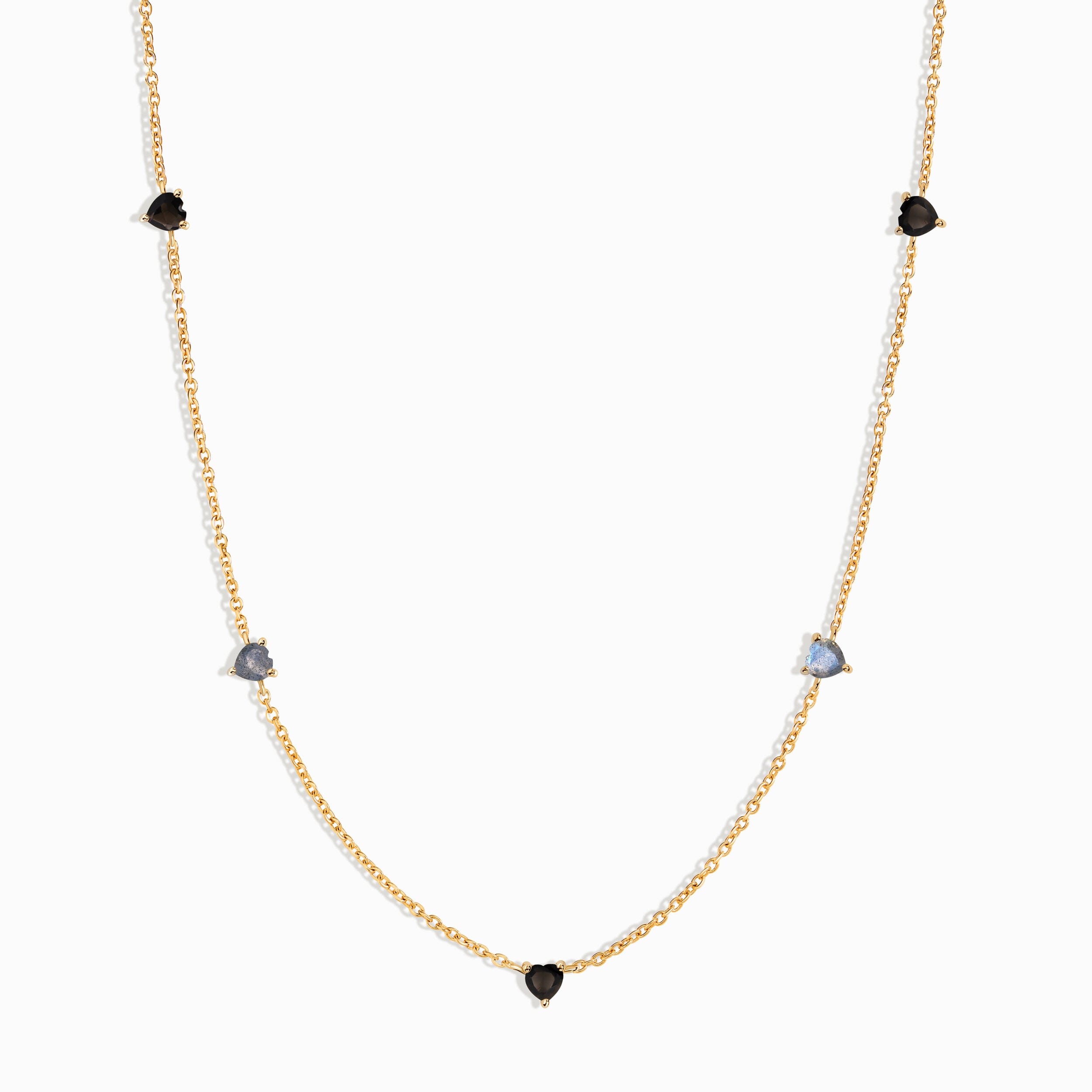 Black Obsidian Labradorite Necklace - Crush On You、mySite、hinf8tx79