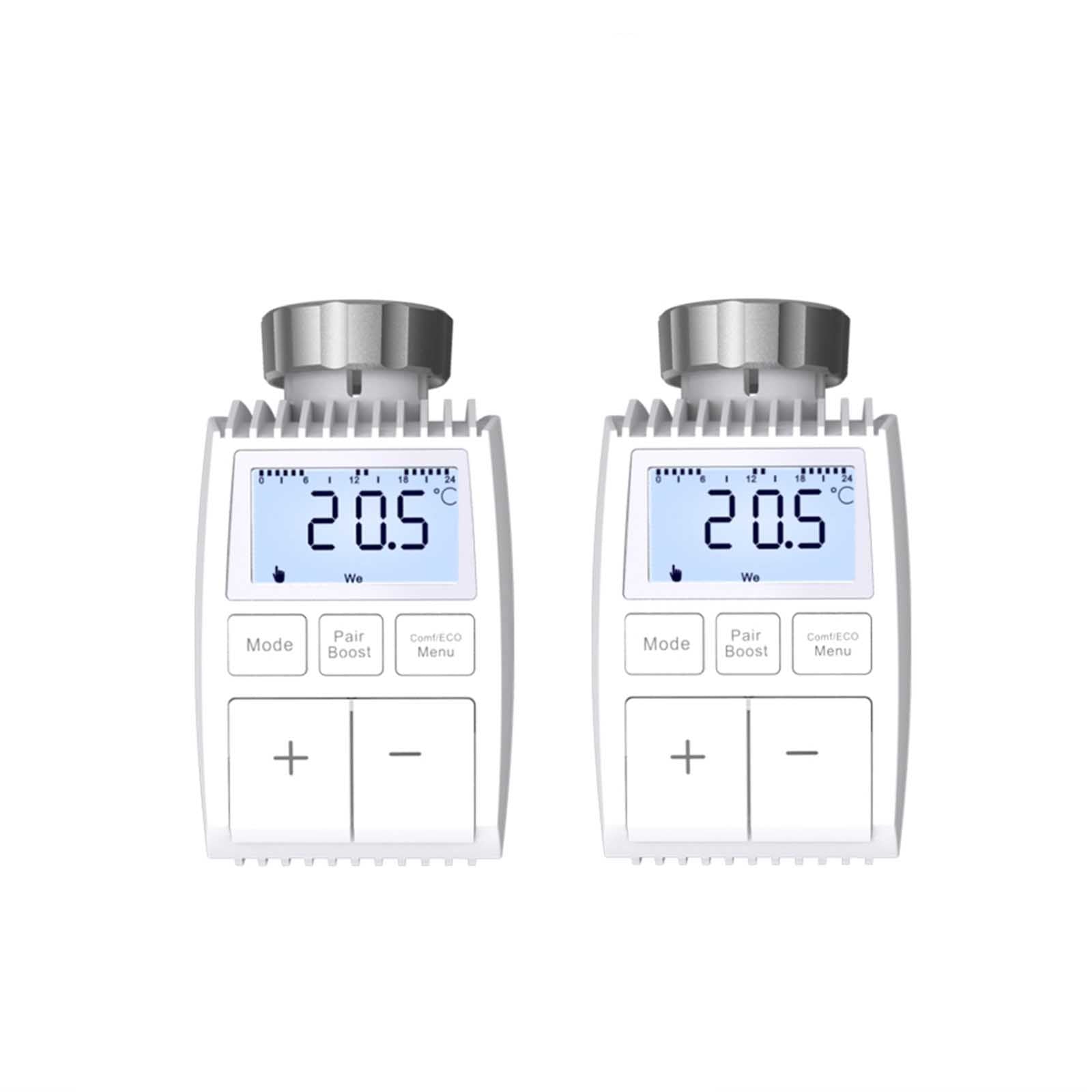 Smart Programmable Radiator Actuator Valve Tuya ZigBee3.0 Round Screen Thermostat Temperature Controller、mySite、fannypackpong