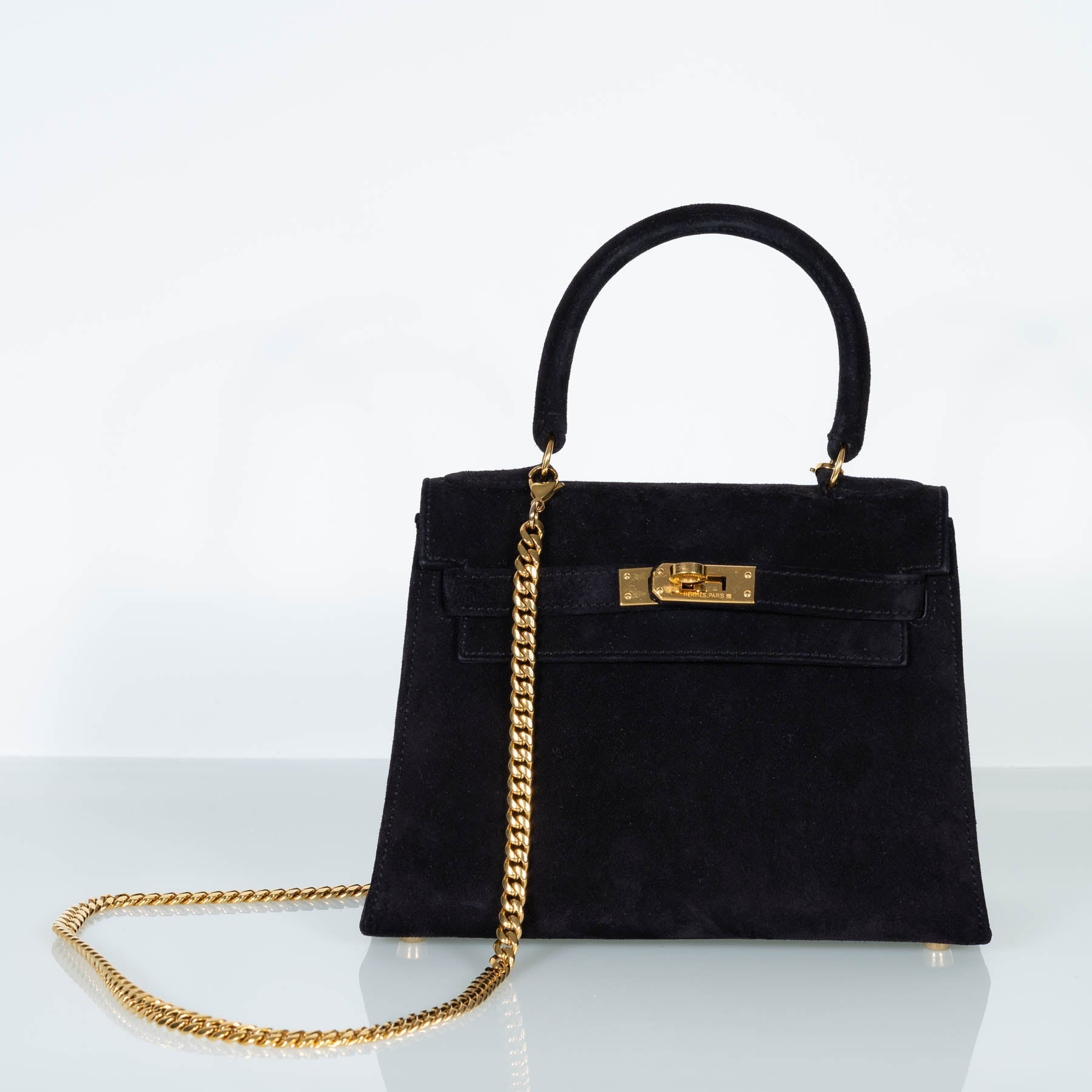 Hermès Kelly 20 Mini Sellier Black Noir Veau Doblis Suede Gold Hardware、mySite、garminoutage.com
