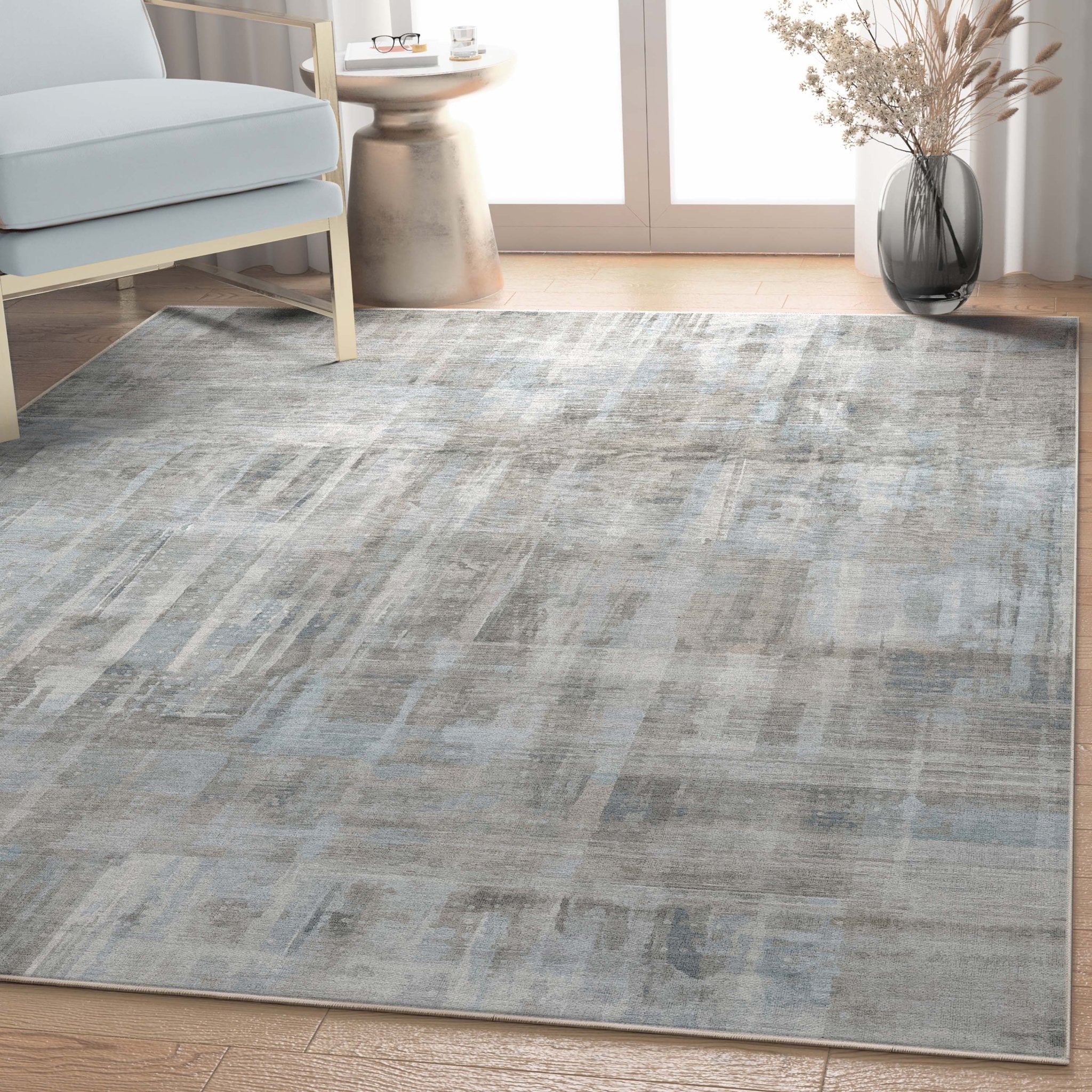 Toronto Abstract Brushstroke Flatweave Rug、mySite、gigharbornorthrealestate