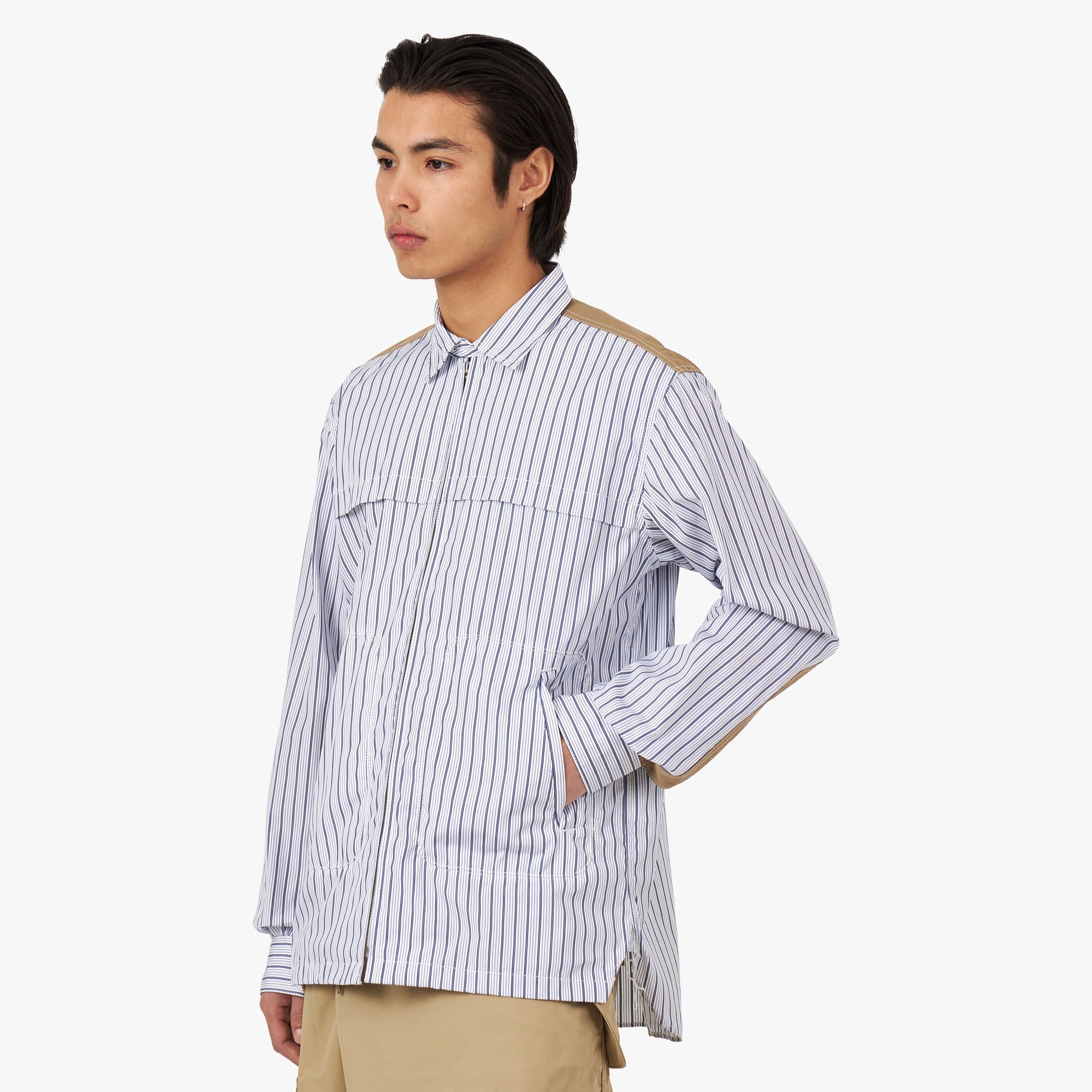  Junya Watanabe MAN Cotton Stripe Shirt White / Navy、mySite、merchandisen