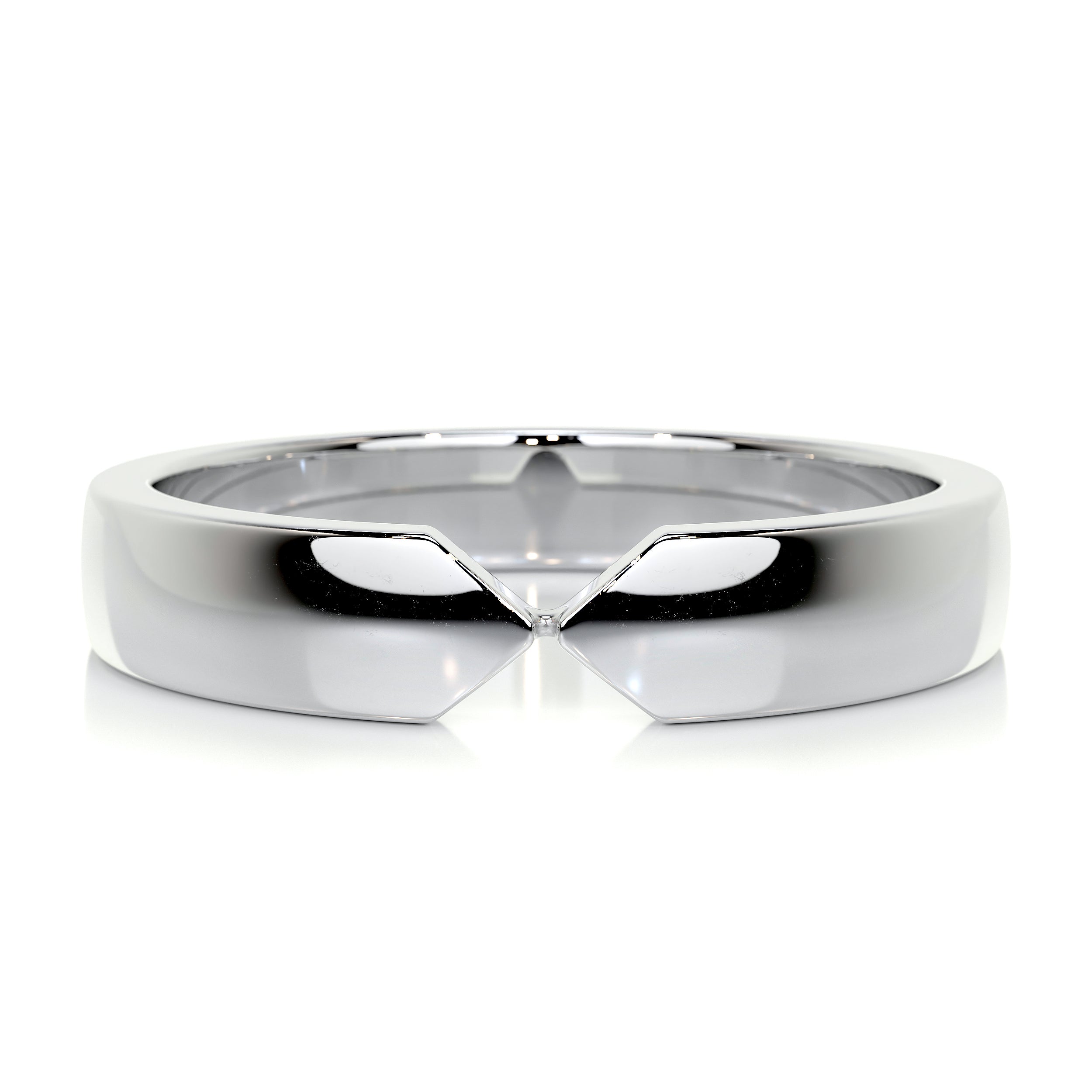 David Men's Wedding Band -14K White Gold、mySite、hinf8tx79