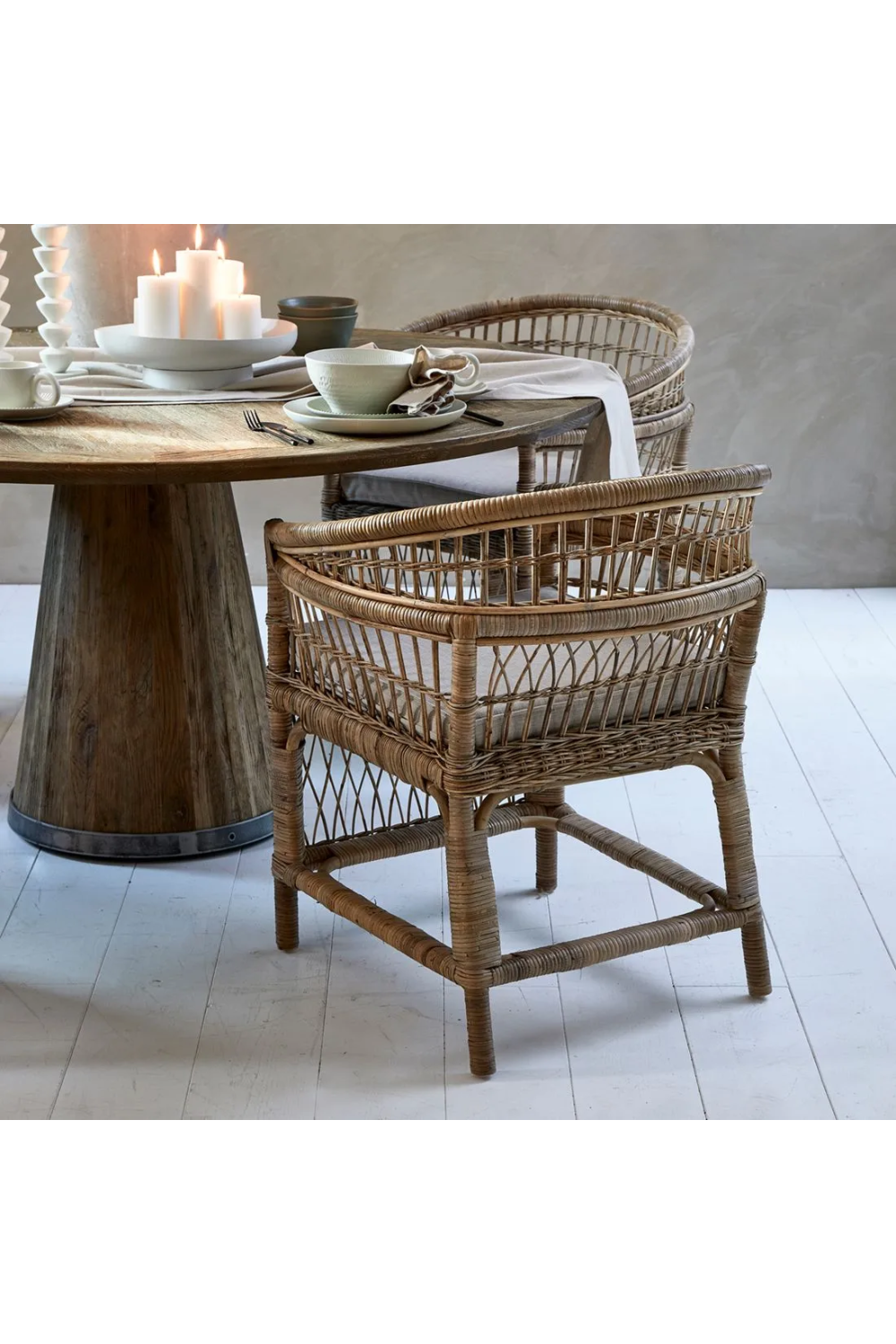Braided Rattan Dining Chair | Rivièra Maison Victoria Falls、mySite、neckold