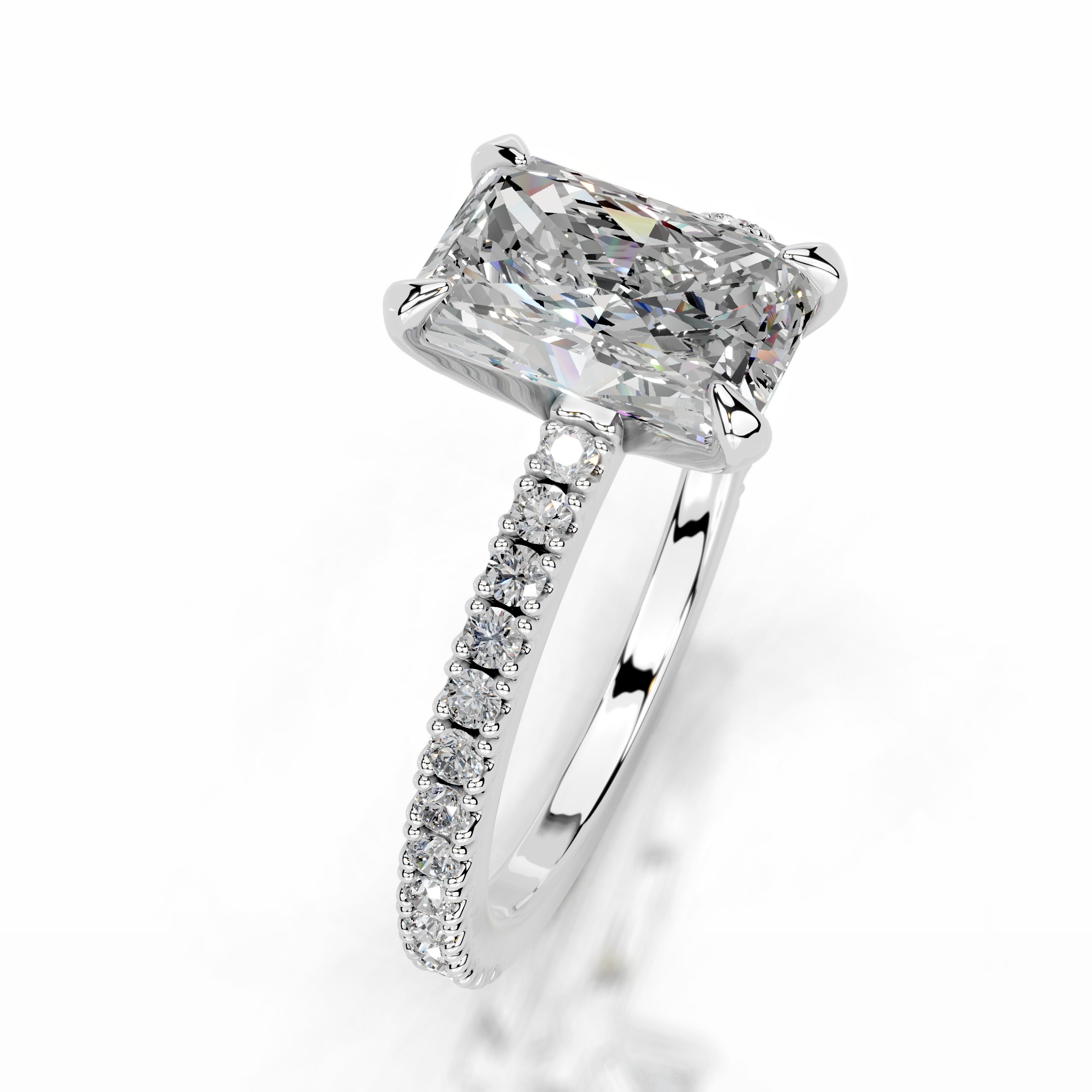 Luisana Moissanite & Diamond Ring - Platinum、mySite、hinf8tx79