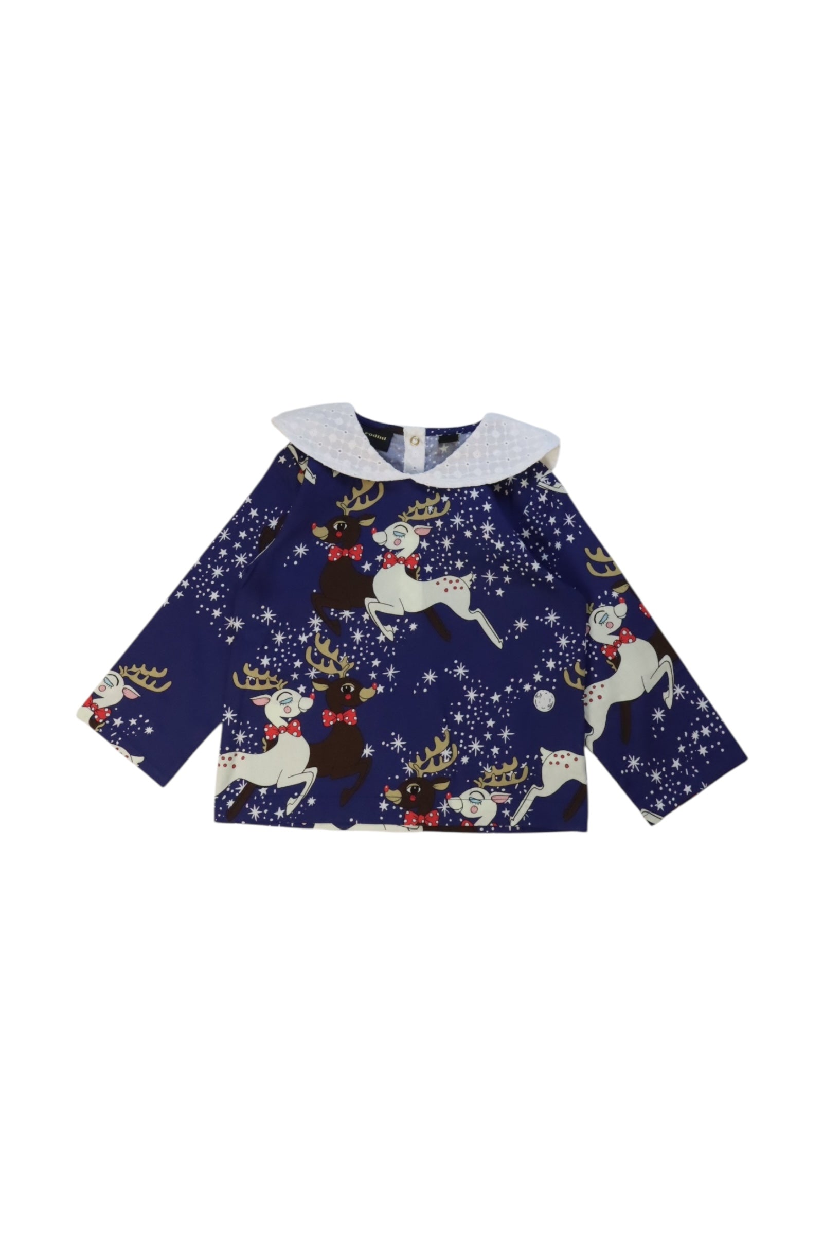 Mini Rodini Reindeer Long Sleeve Top 2-3T、mySite、g9winljtr