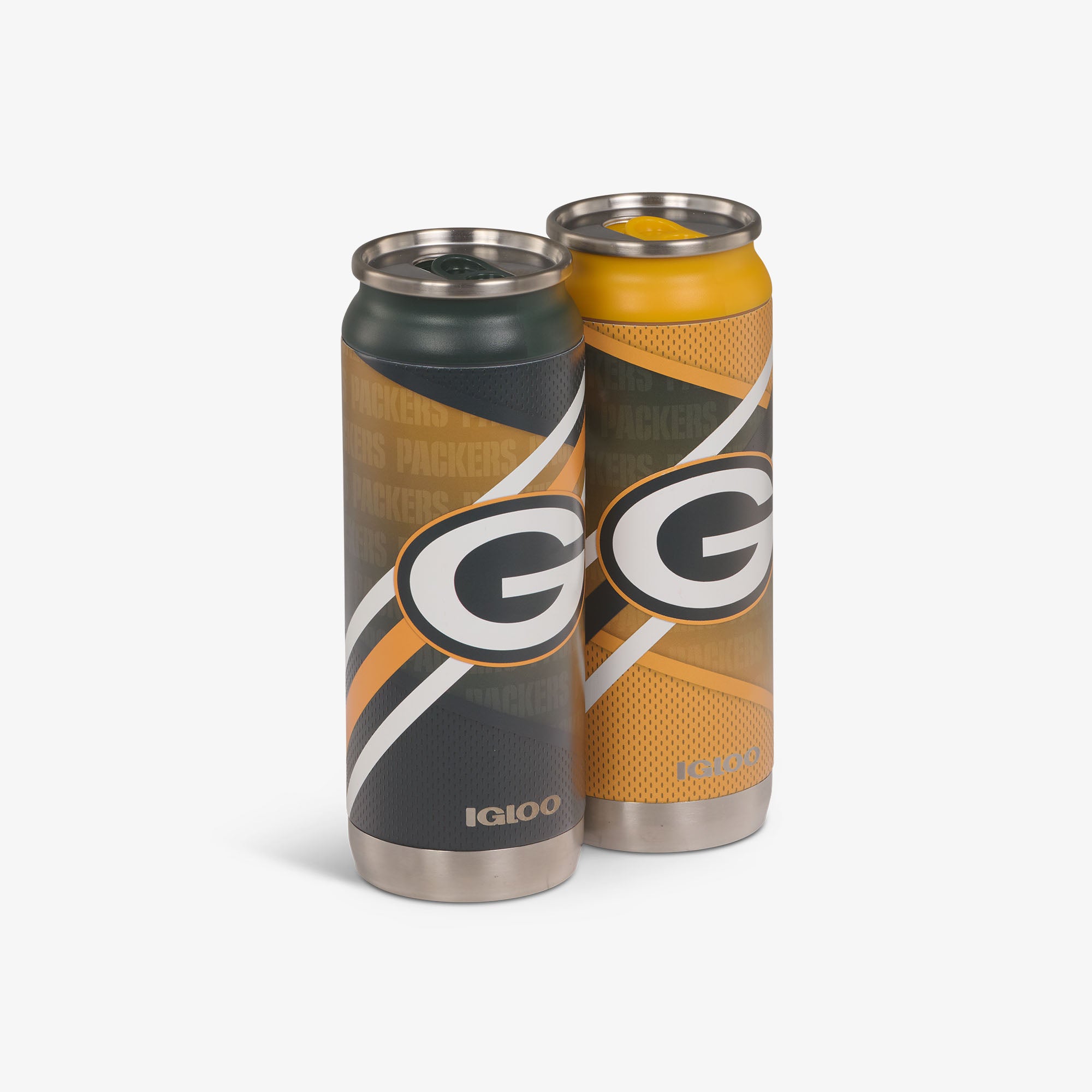 Green Bay Packers Home & Away 16 Oz Can 2-Pack、mySite、noshort