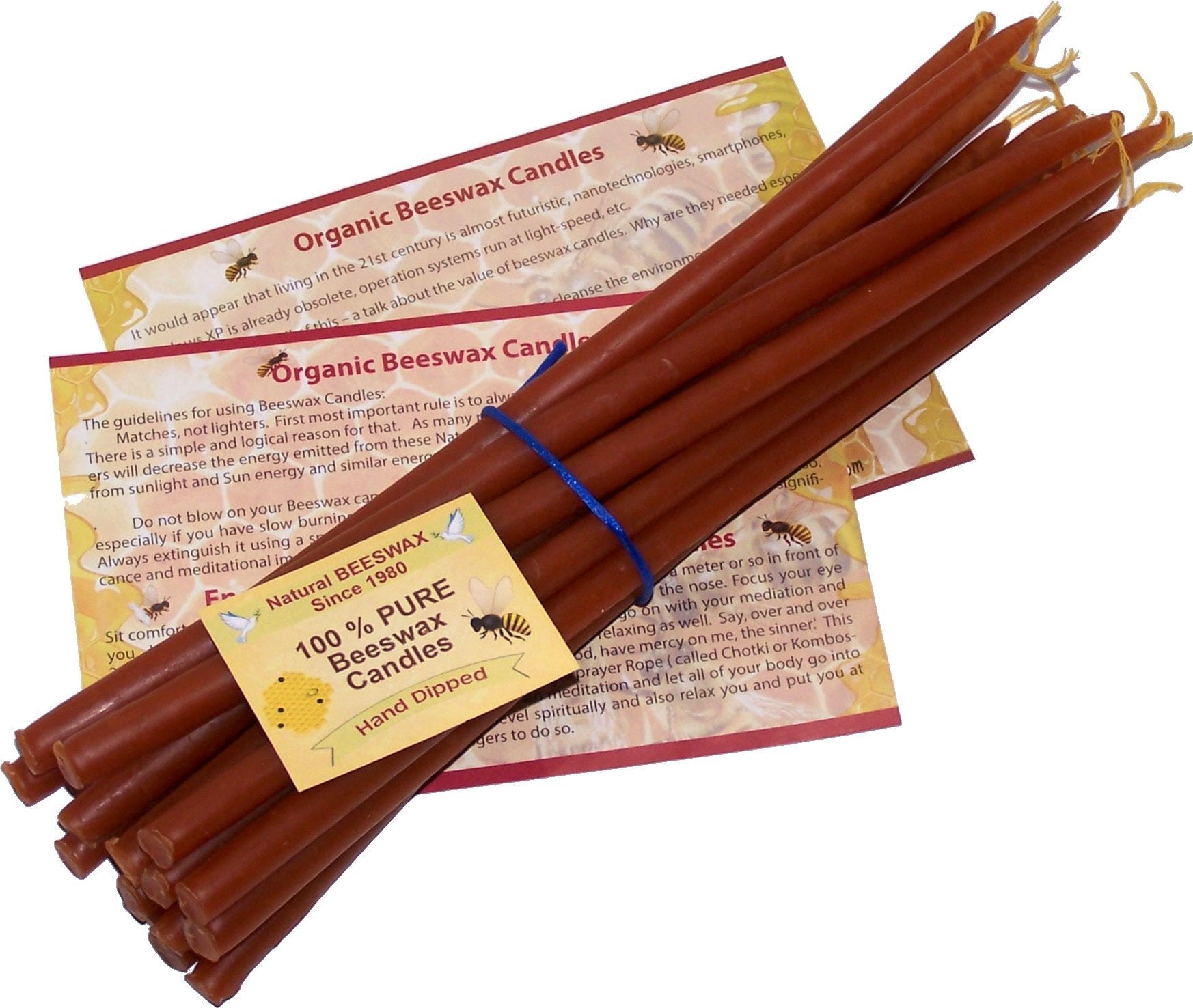  Holy Land Market Pure Beeswax Organic Hand Made Candles - Orthodox Church Candles from Jerusalem - 3/8 Inch Diameter、mySite、elrpsem3k