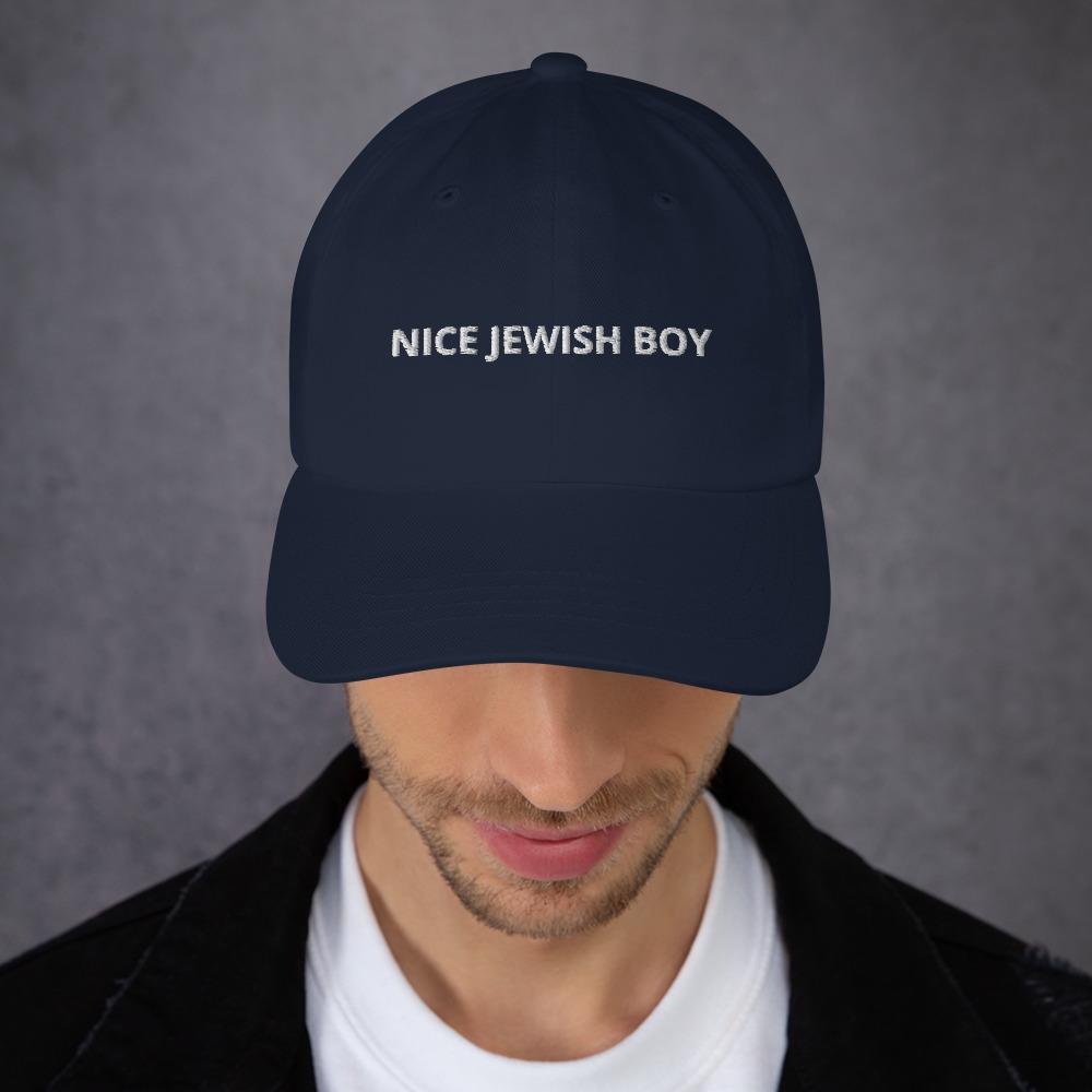Nice Jewish Boy Embroidered Hat - Navy, Pink or Light Blue、mySite、topwebapps