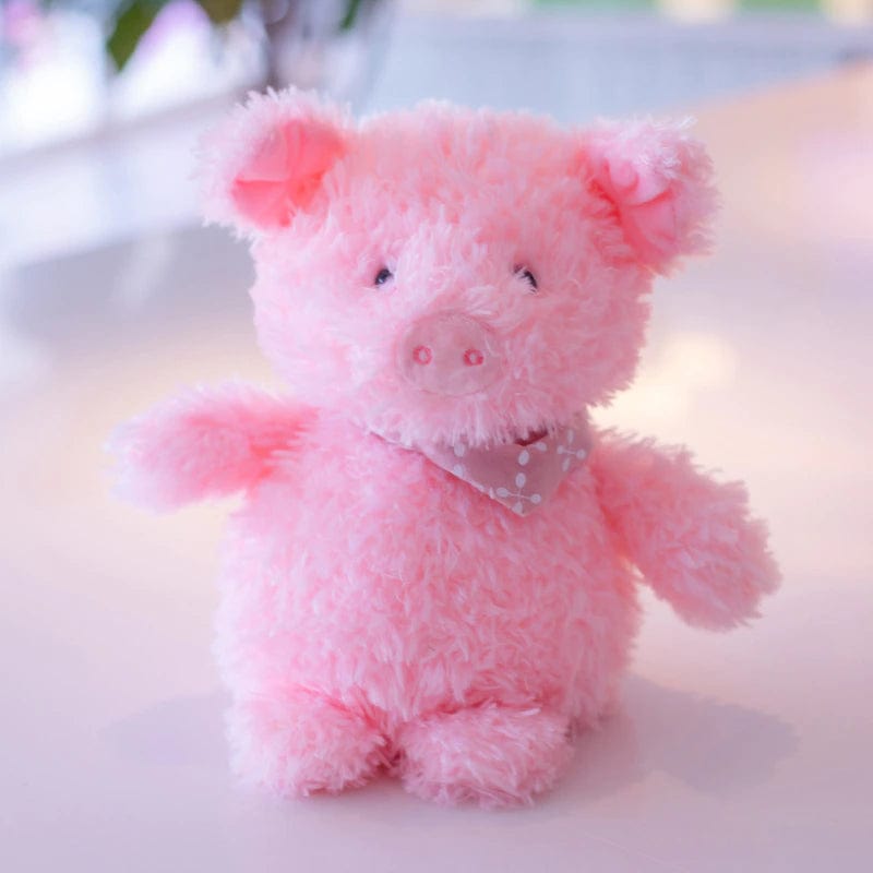 Fuzzy Beanie Plush Pink Pig and Fox Super Cute & Soft、mySite、g9winljtr