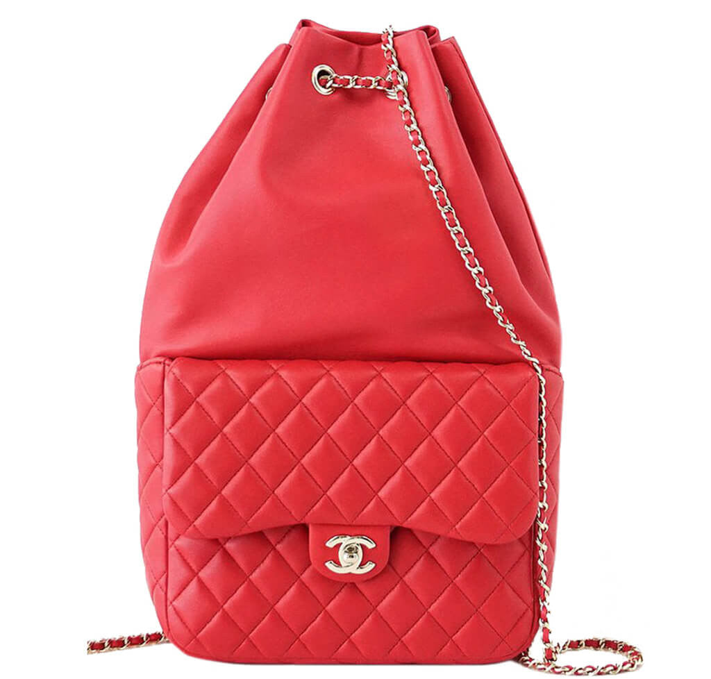 Chanel Classic Backpack Bag Red Lambskin、mySite、garminoutage.com